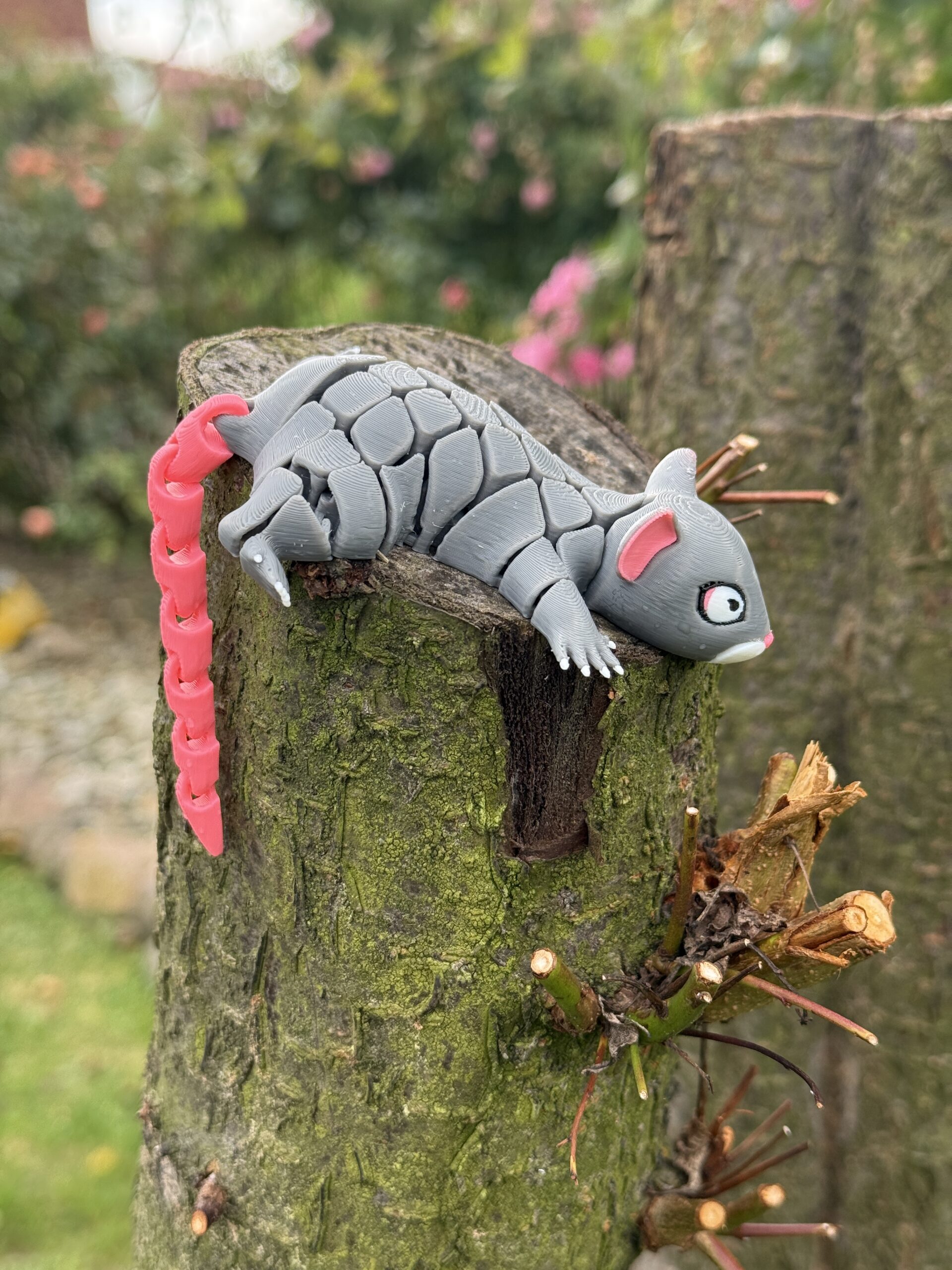 Myszka segmentowa 3D – ruchoma, elastyczna i przesłodka! Zabawka, prezent - obrazek 5