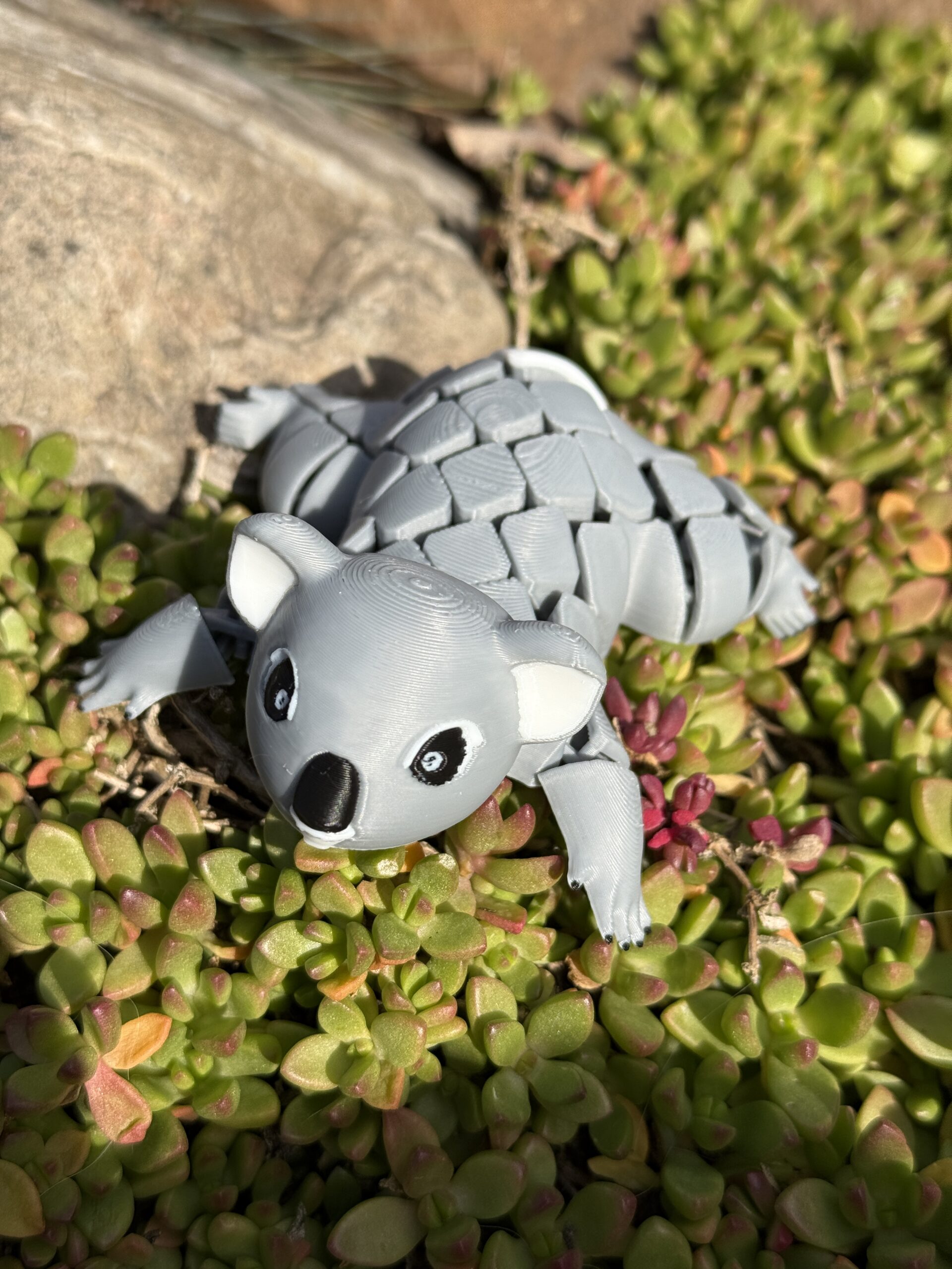 Segmentowy Koala – elastyczna, ruchoma figurka 3D, zabawka, prezent - obrazek 6