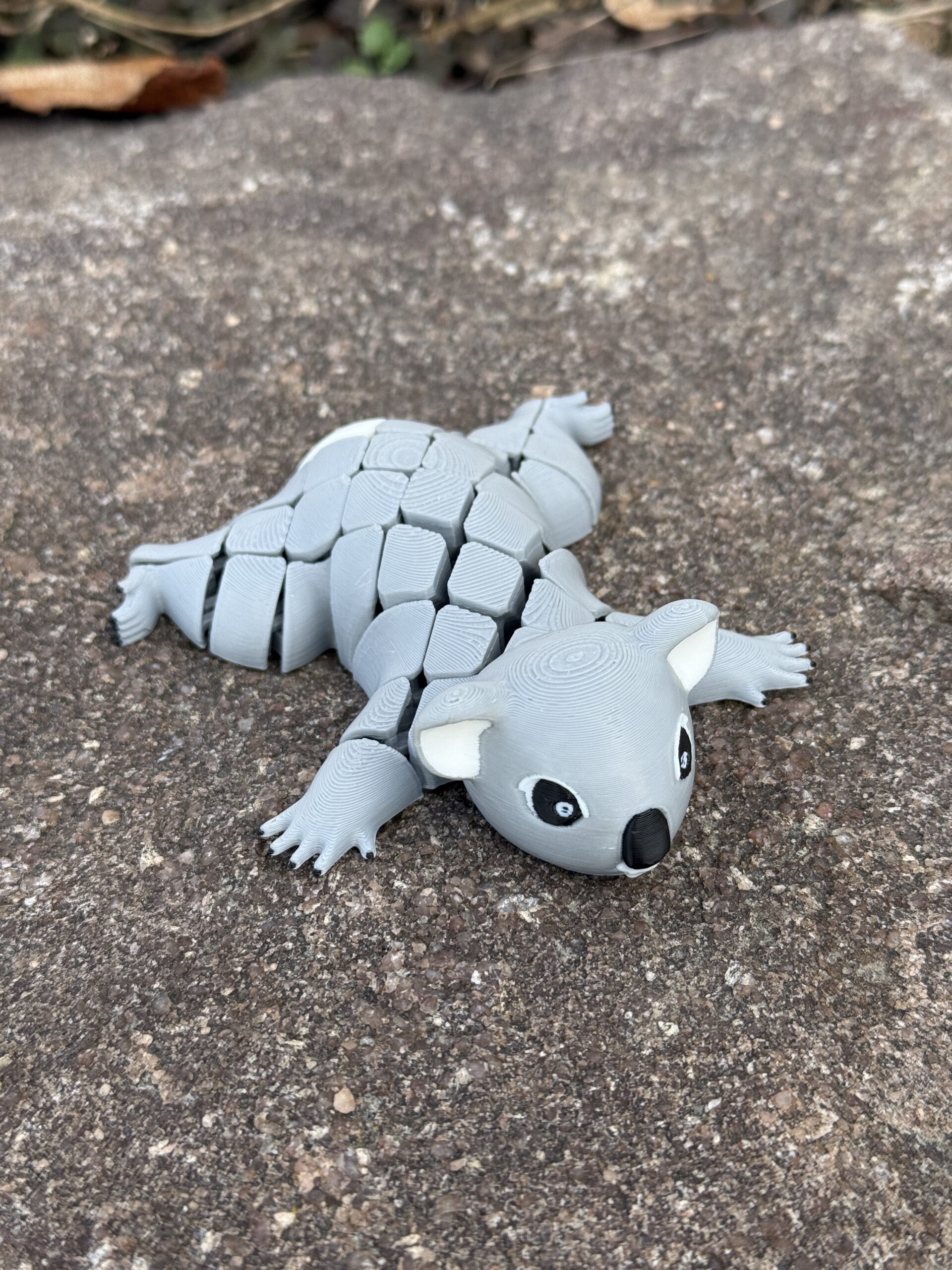 Segmentowy Koala – elastyczna, ruchoma figurka 3D, zabawka, prezent - obrazek 7