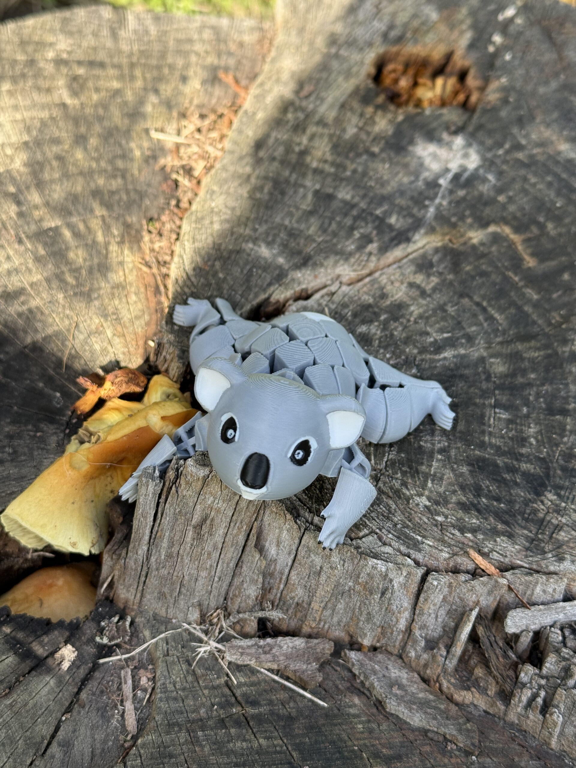 Segmentowy Koala – elastyczna, ruchoma figurka 3D, zabawka, prezent - obrazek 9