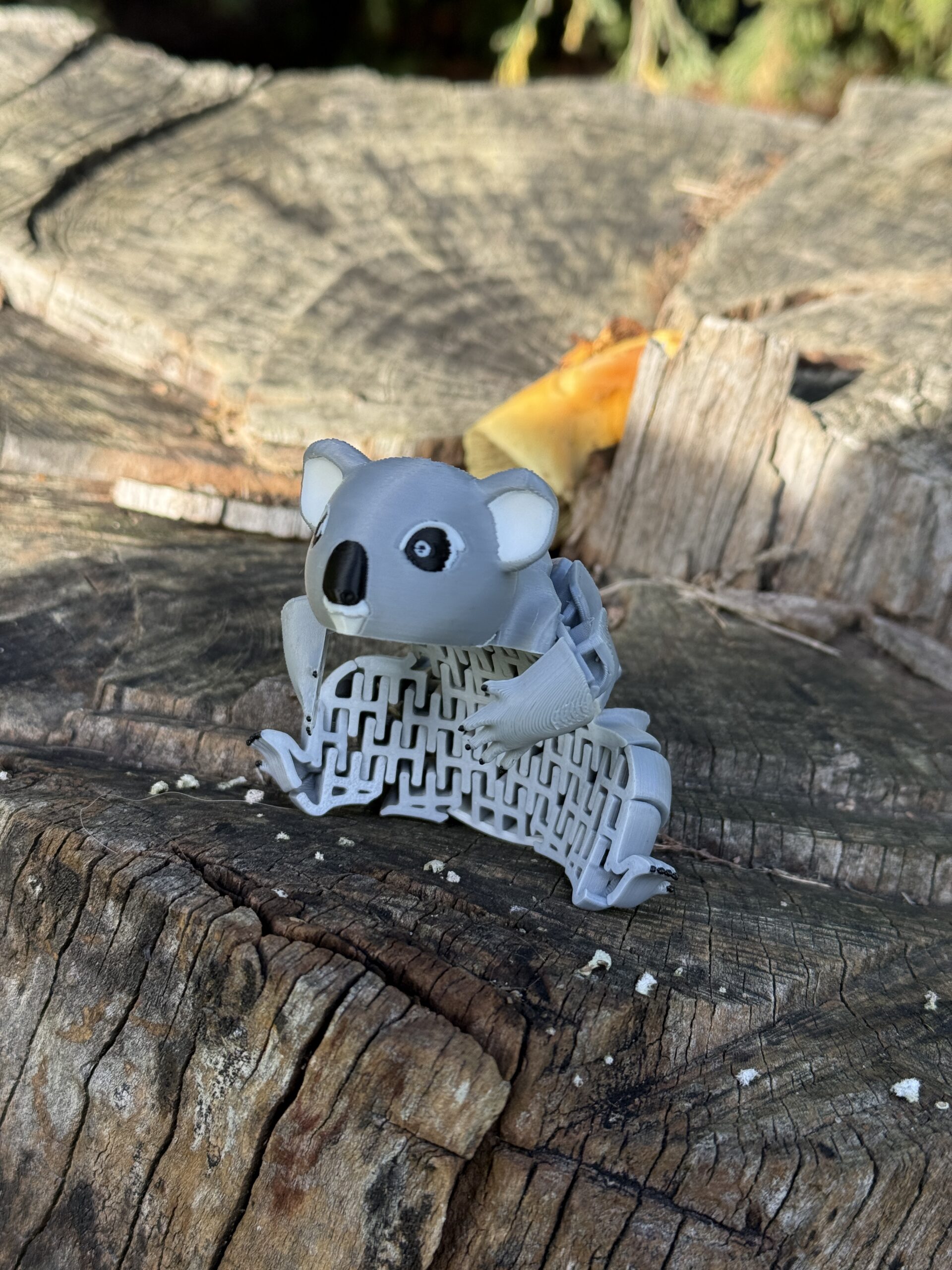 Segmentowy Koala – elastyczna, ruchoma figurka 3D, zabawka, prezent - obrazek 10
