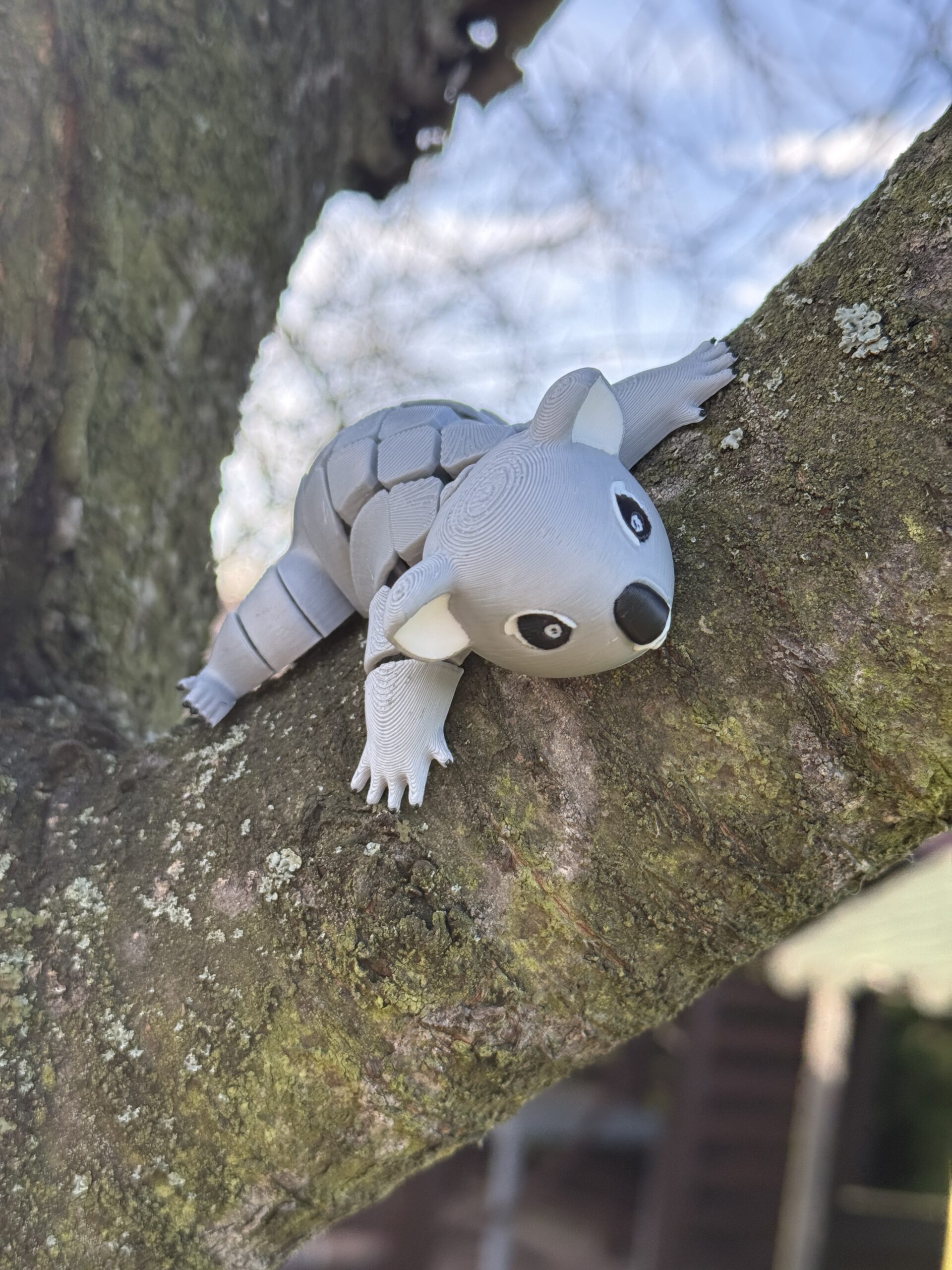 Segmentowy Koala – elastyczna, ruchoma figurka 3D, zabawka, prezent - obrazek 11