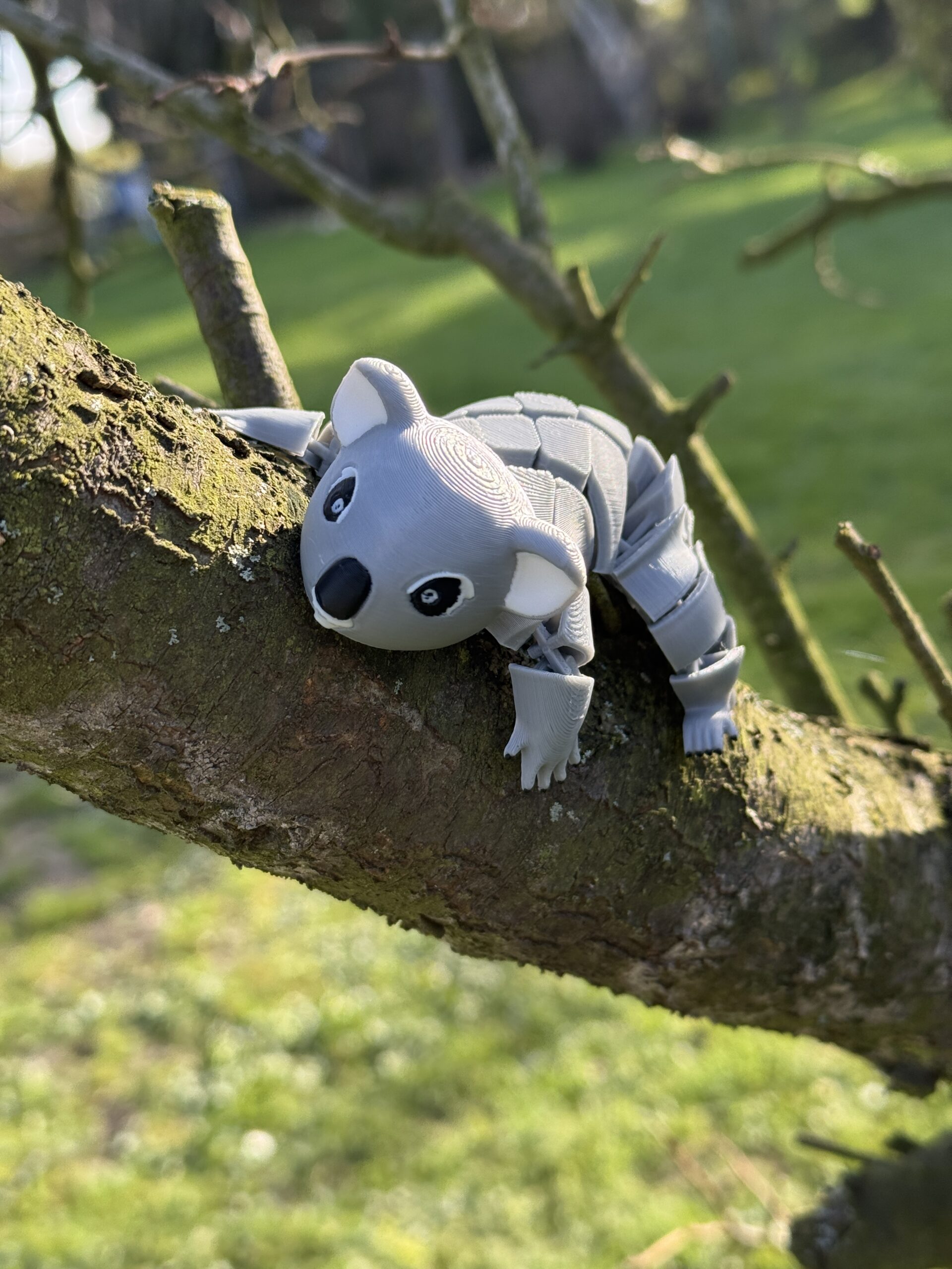 Segmentowy Koala – elastyczna, ruchoma figurka 3D, zabawka, prezent - obrazek 12