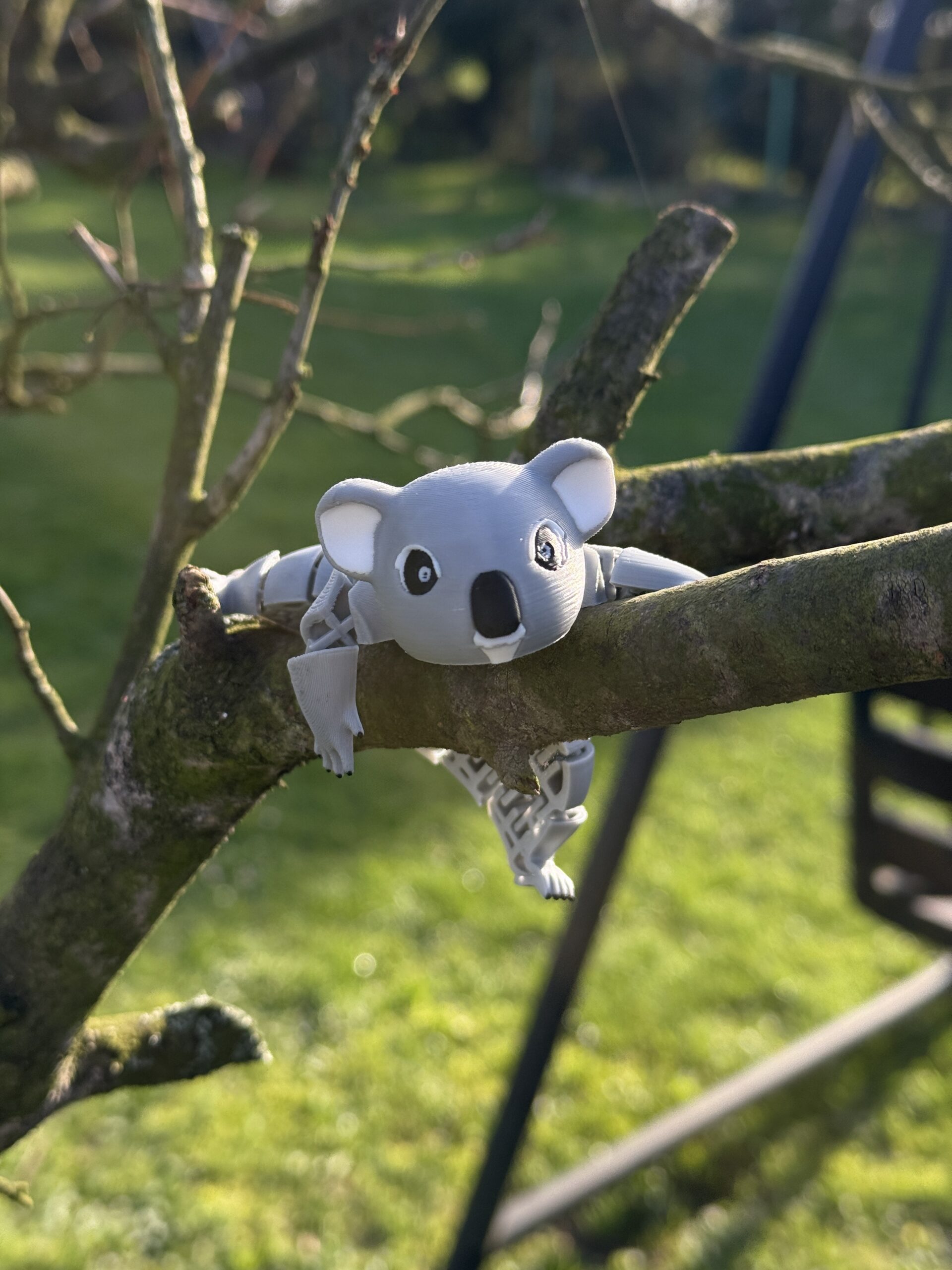 Segmentowy Koala – elastyczna, ruchoma figurka 3D, zabawka, prezent - obrazek 13