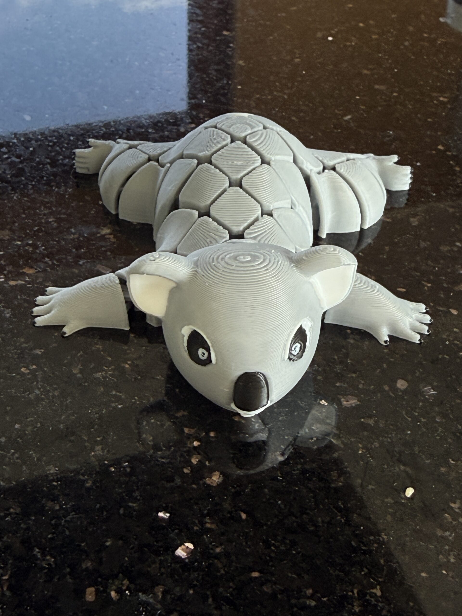 Segmentowy Koala – elastyczna, ruchoma figurka 3D, zabawka, prezent - obrazek 15