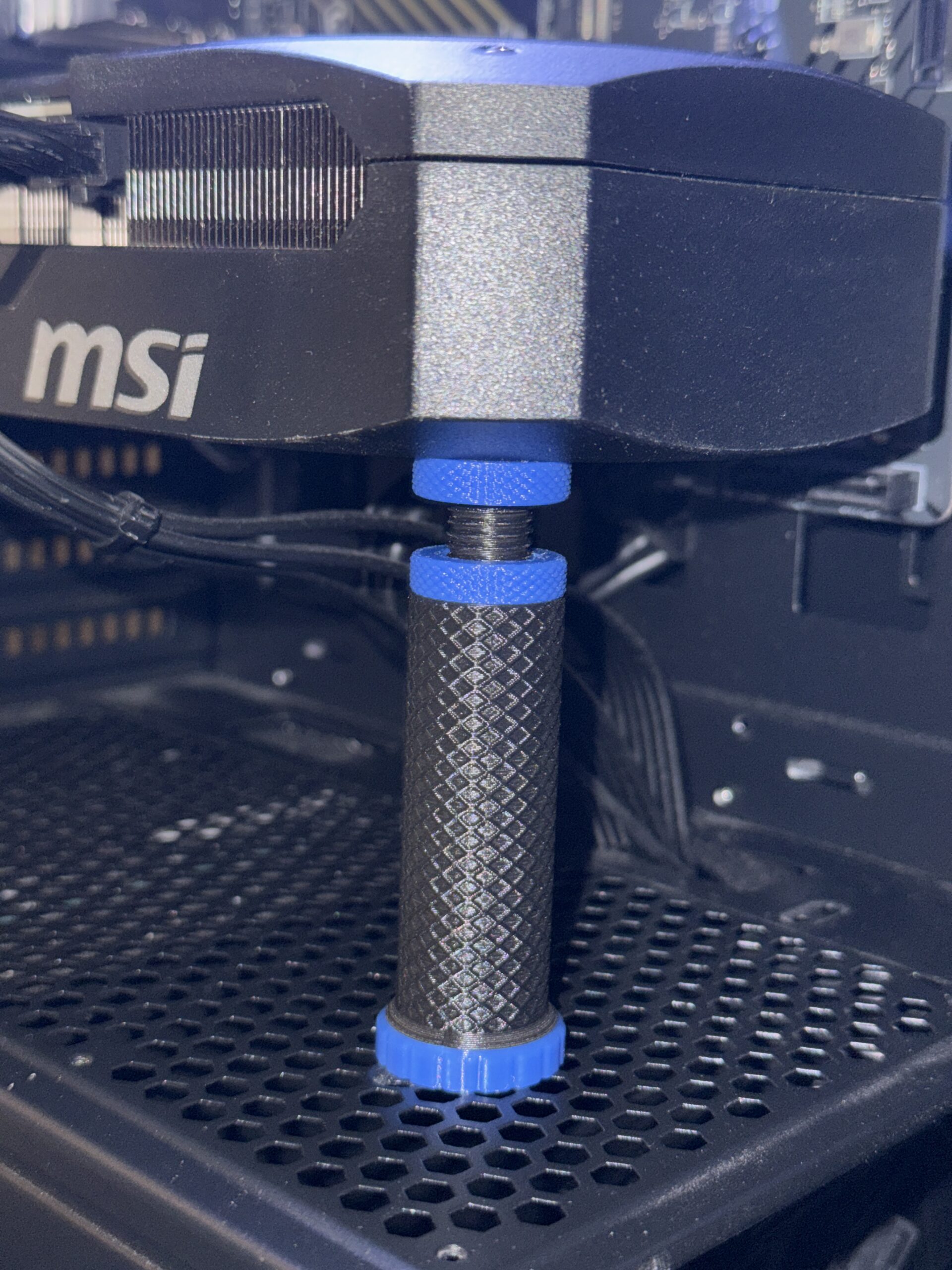 Regulowana podpórka pod kartę graficzną GPU 75–125 mm, personalizacja - obrazek 2