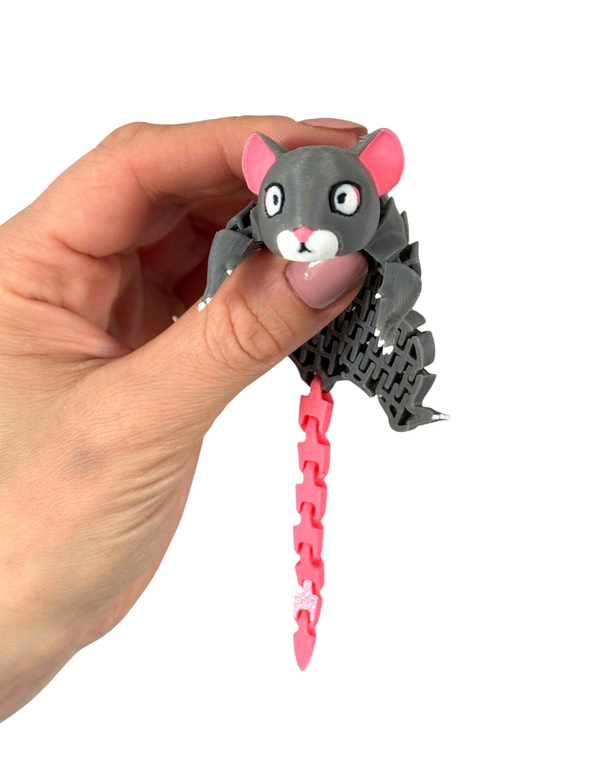 Myszka segmentowa 3D – ruchoma, elastyczna i przesłodka! Zabawka, prezent - obrazek 15