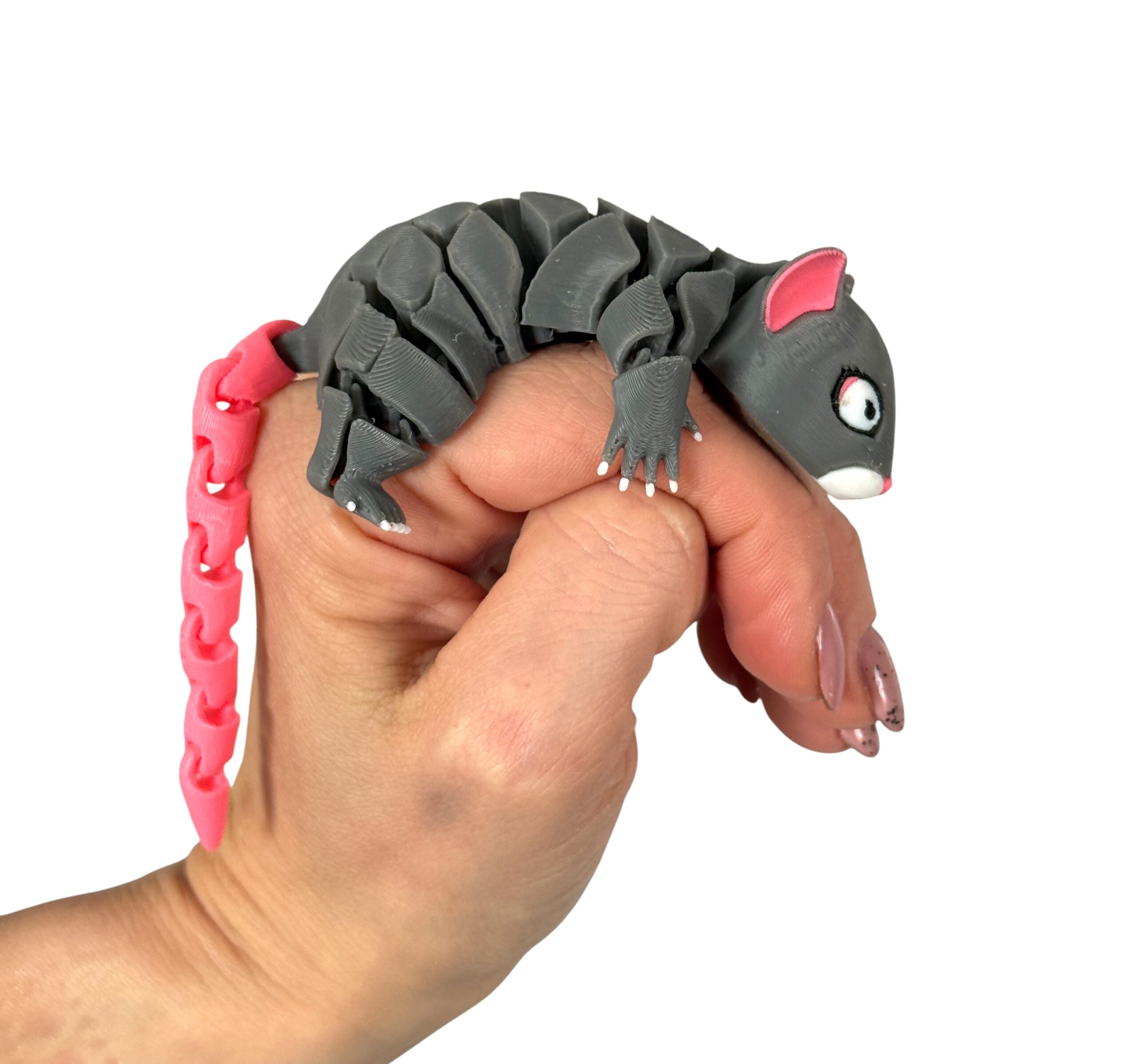 Myszka segmentowa 3D – ruchoma, elastyczna i przesłodka! Zabawka, prezent - obrazek 16