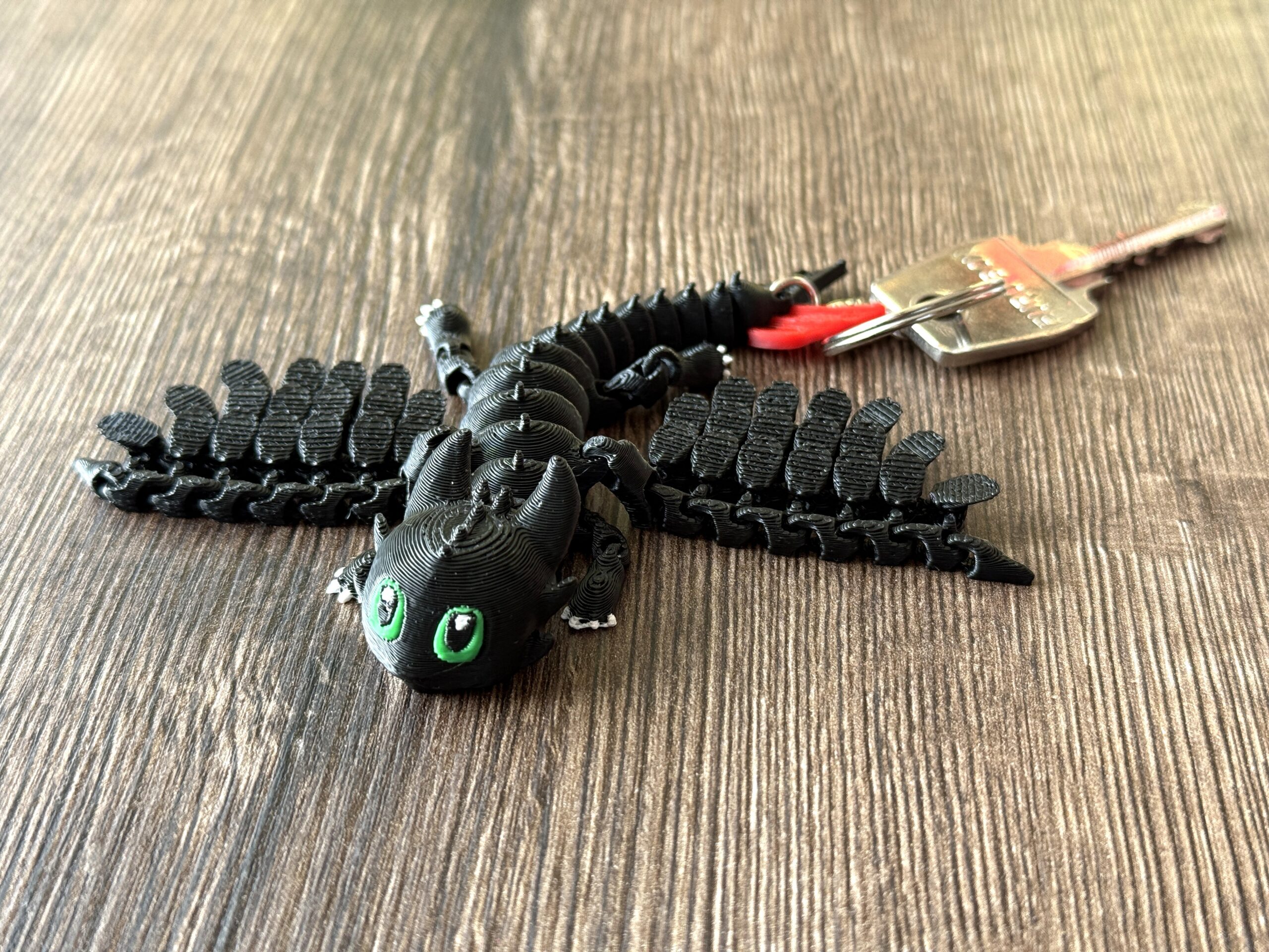 Szczerbatek 3D ruchomy Brelok – Nocna Furia z „Jak wytresować smoka” - obrazek 4