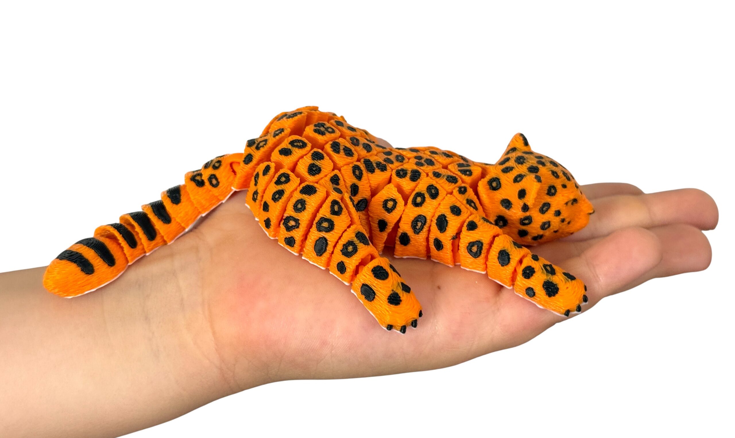 Lampart Plamisty 3D – Segmentowa, Ruchoma Figurka, zabawka - obrazek 2