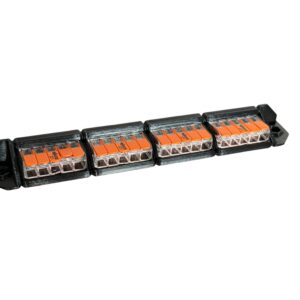 Szyna montażowa, uchwyt na złączki, kostki WAGO 221 – 4x5 solidny i mocny