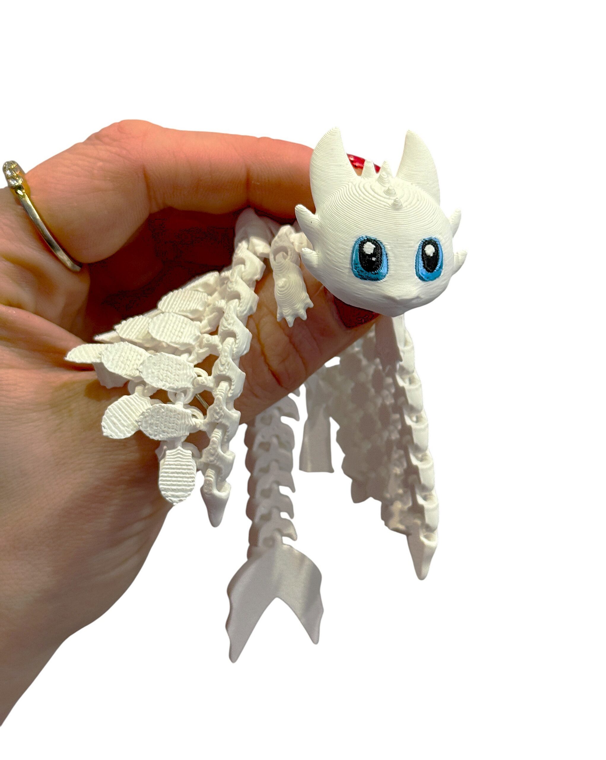 Biała Furia 3D – przegubowa figurka inspirowana „Jak wytresować smoka” - obrazek 14