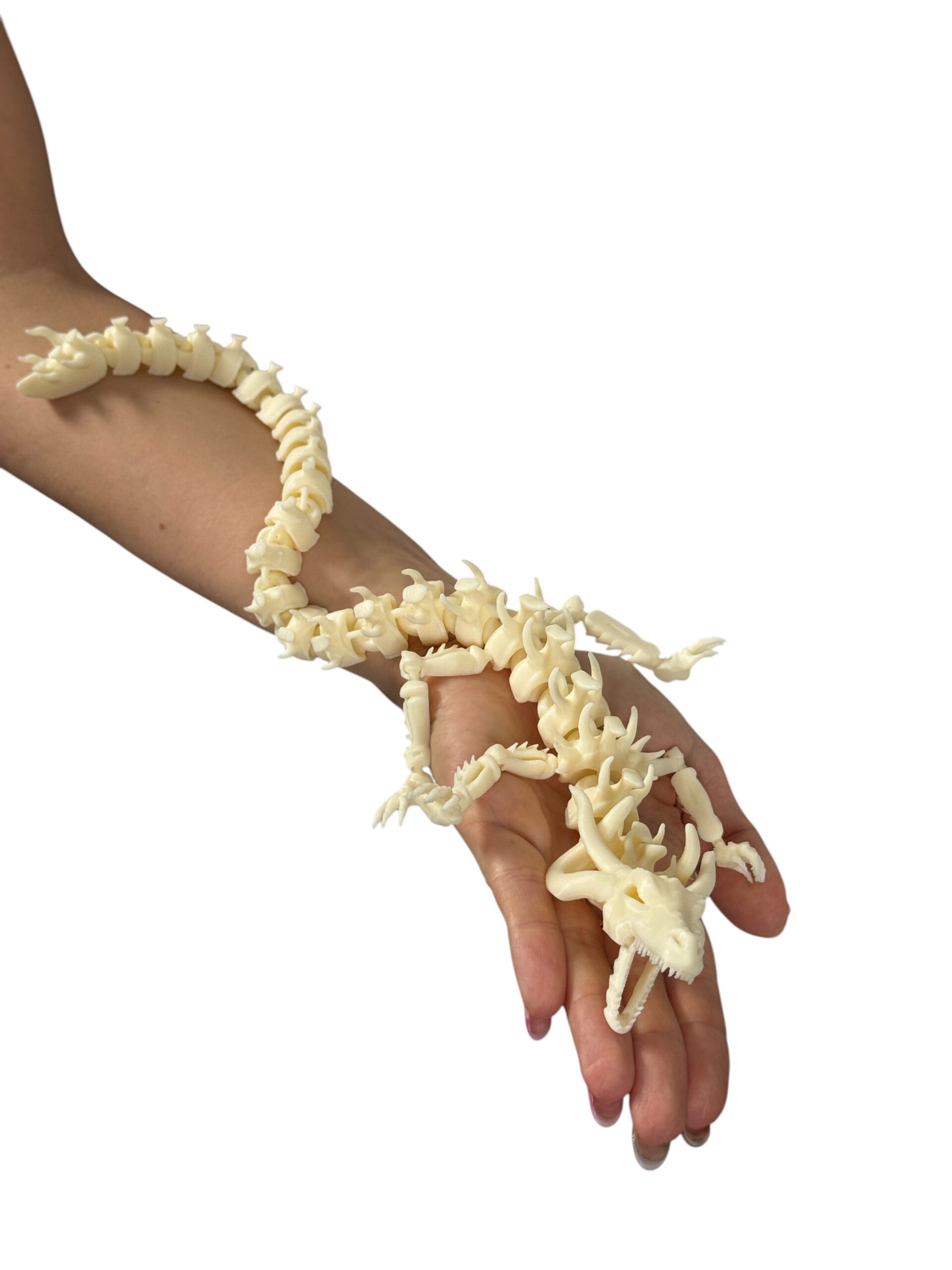 Szkieletowy Smok – przegubowa figura 3D zrodzona z mroku i pradawnych szkieletów