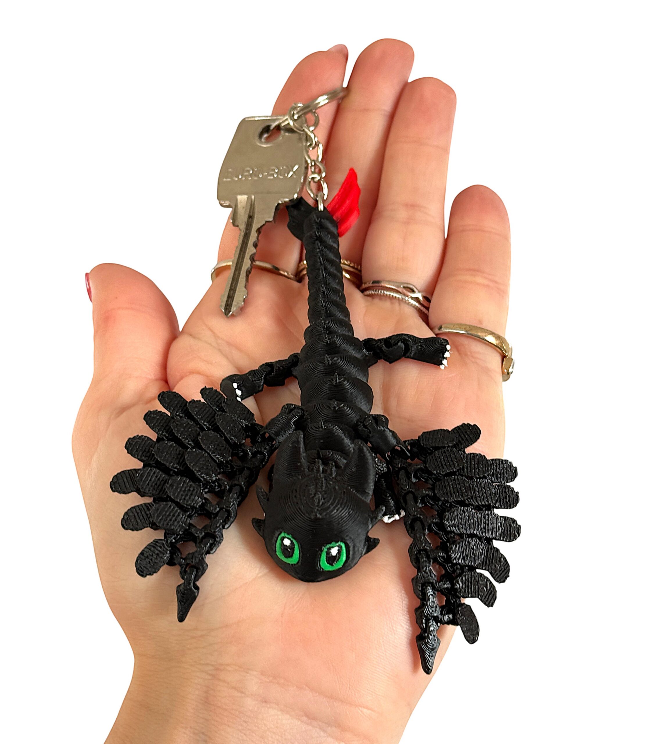 Szczerbatek 3D ruchomy Brelok – Nocna Furia z „Jak wytresować smoka” - obrazek 16