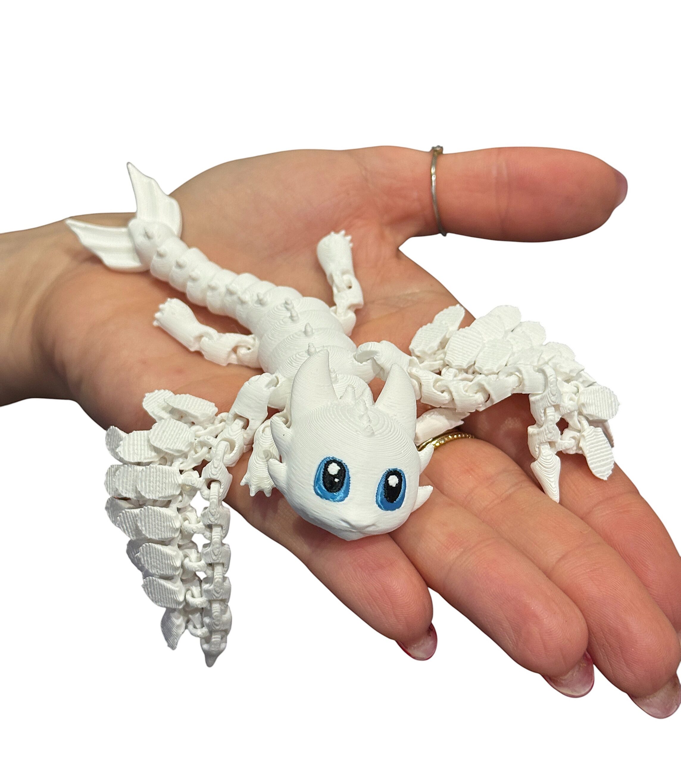 Biała Furia 3D – przegubowa figurka inspirowana „Jak wytresować smoka”