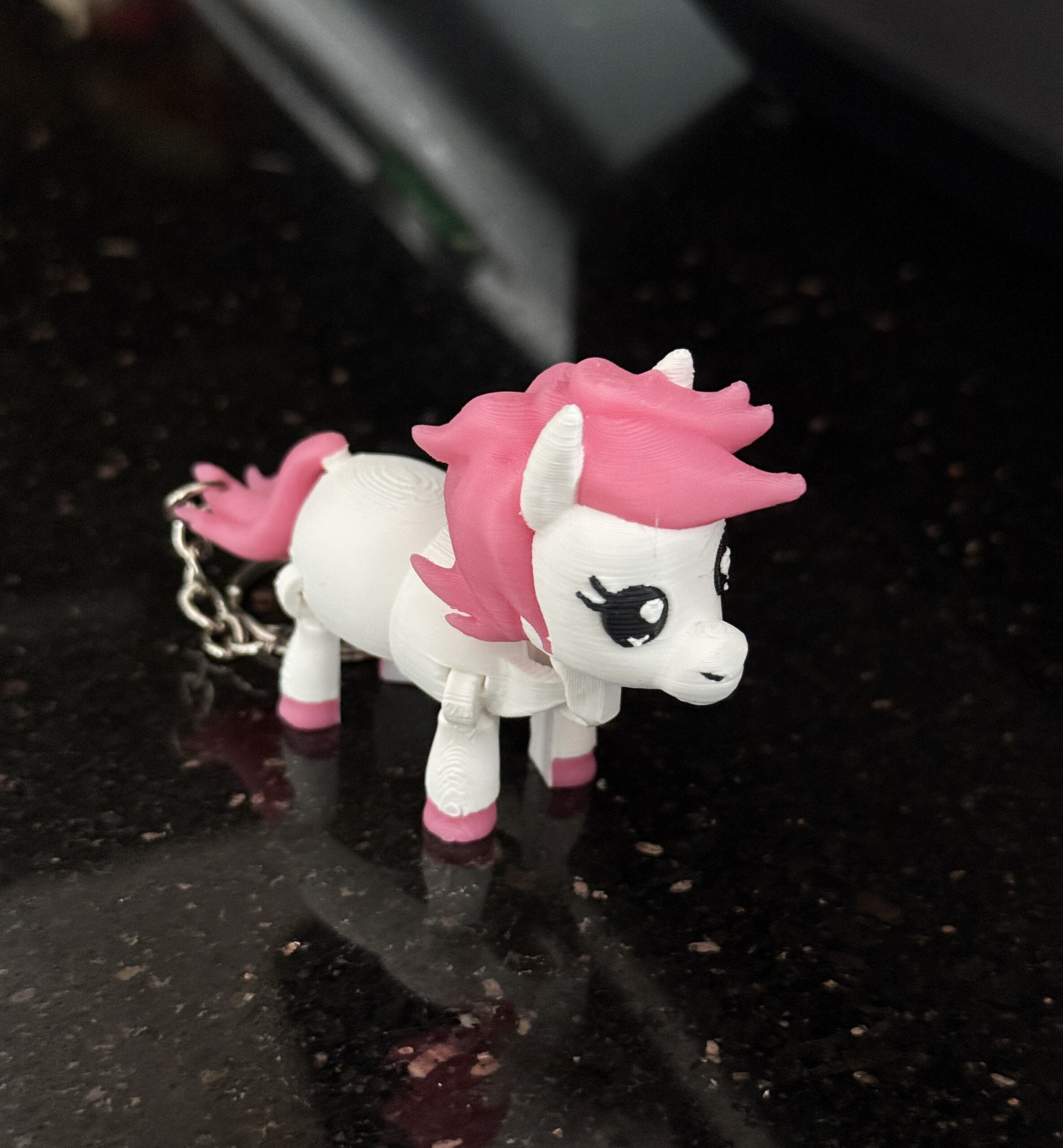 Konik, Kucyk Pony 3D – brelok, słodka mini figurka, zabawka, prezent - obrazek 2