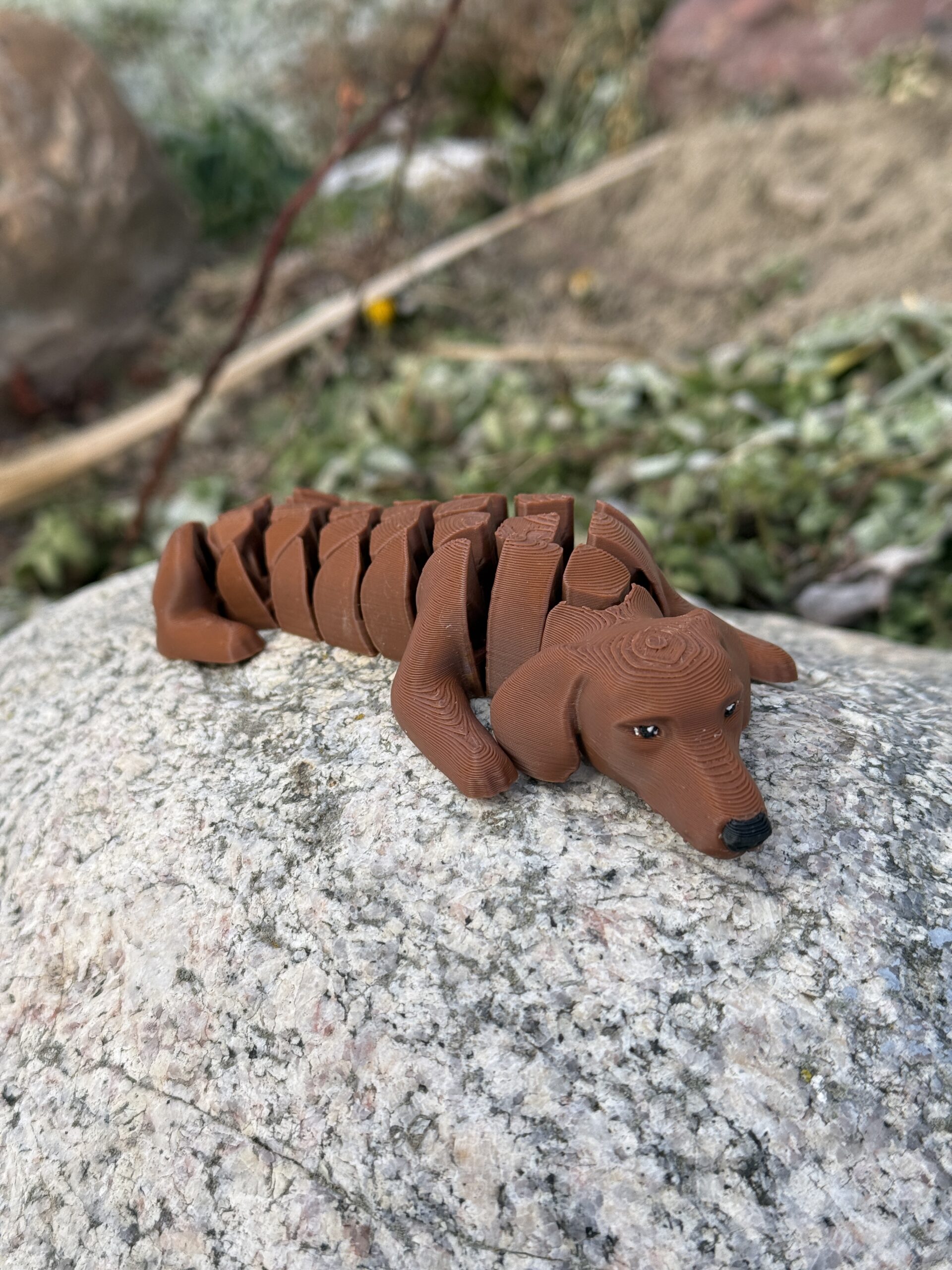 Jamnik 3D – Segmentowa figurka, piesek z charakterem, zabawka, prezent - obrazek 11