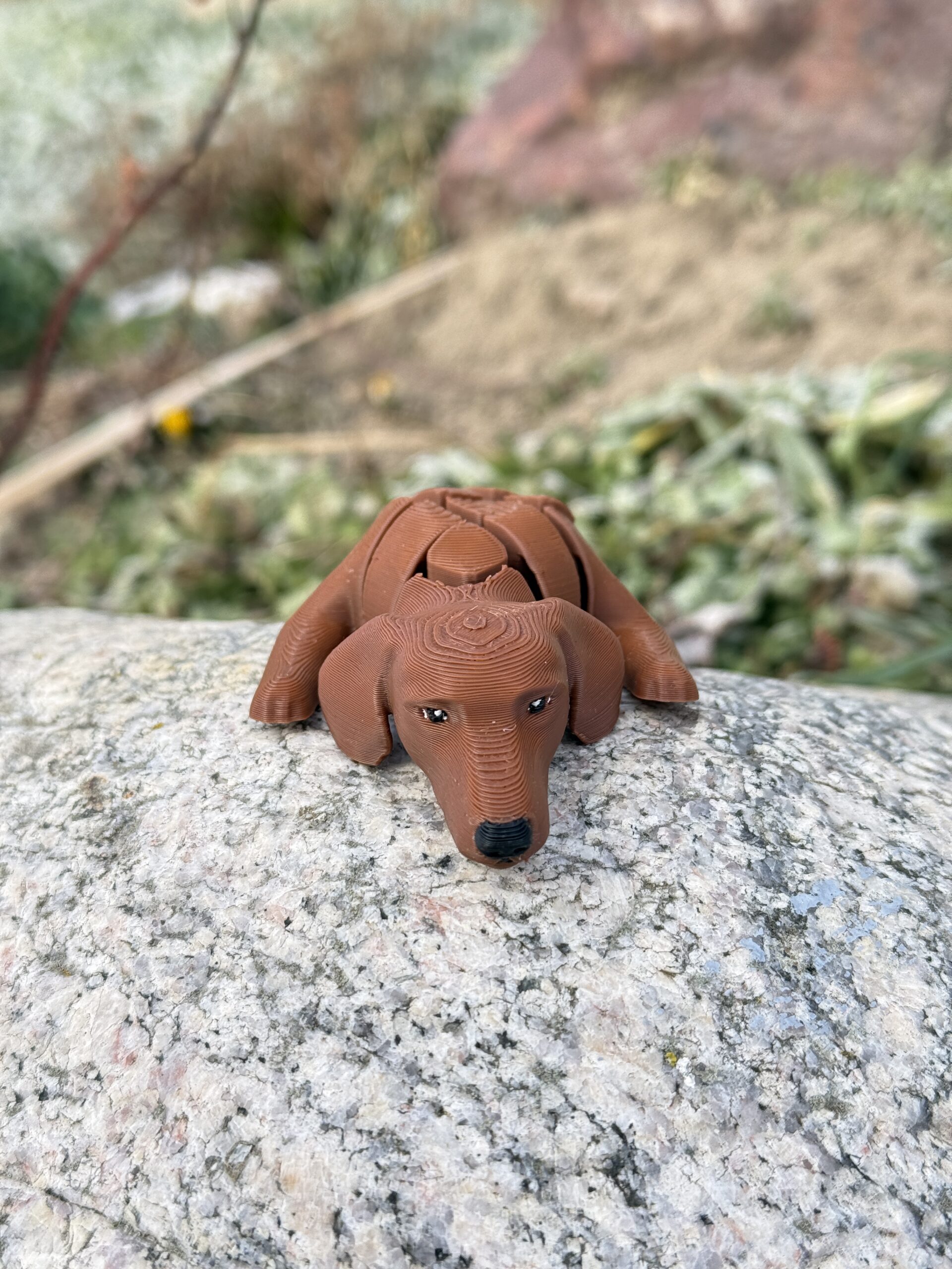 Jamnik 3D – Segmentowa figurka, piesek z charakterem, zabawka, prezent - obrazek 12