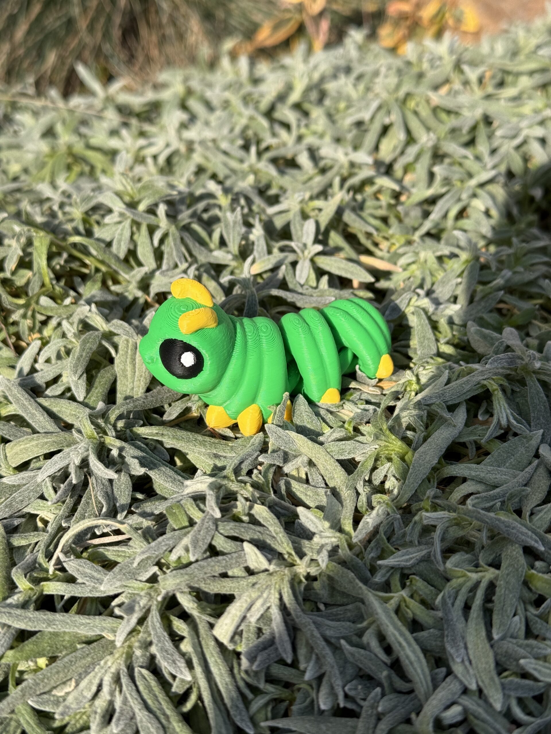 Gąsienica 3D – początek przemiany | mini figurka 3D z ruchomym tułowiem - obrazek 7