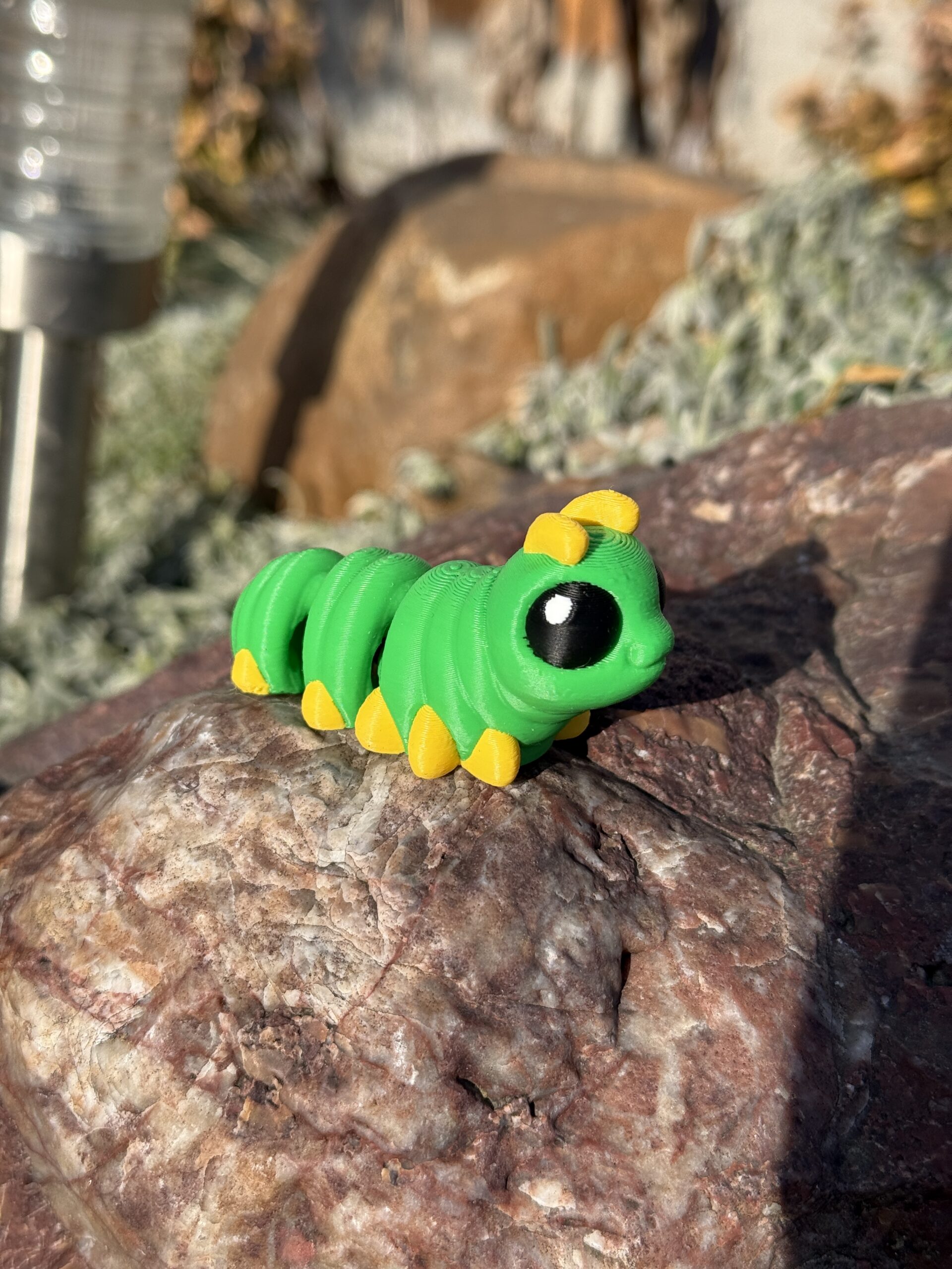 Gąsienica 3D – początek przemiany | mini figurka 3D z ruchomym tułowiem - obrazek 8