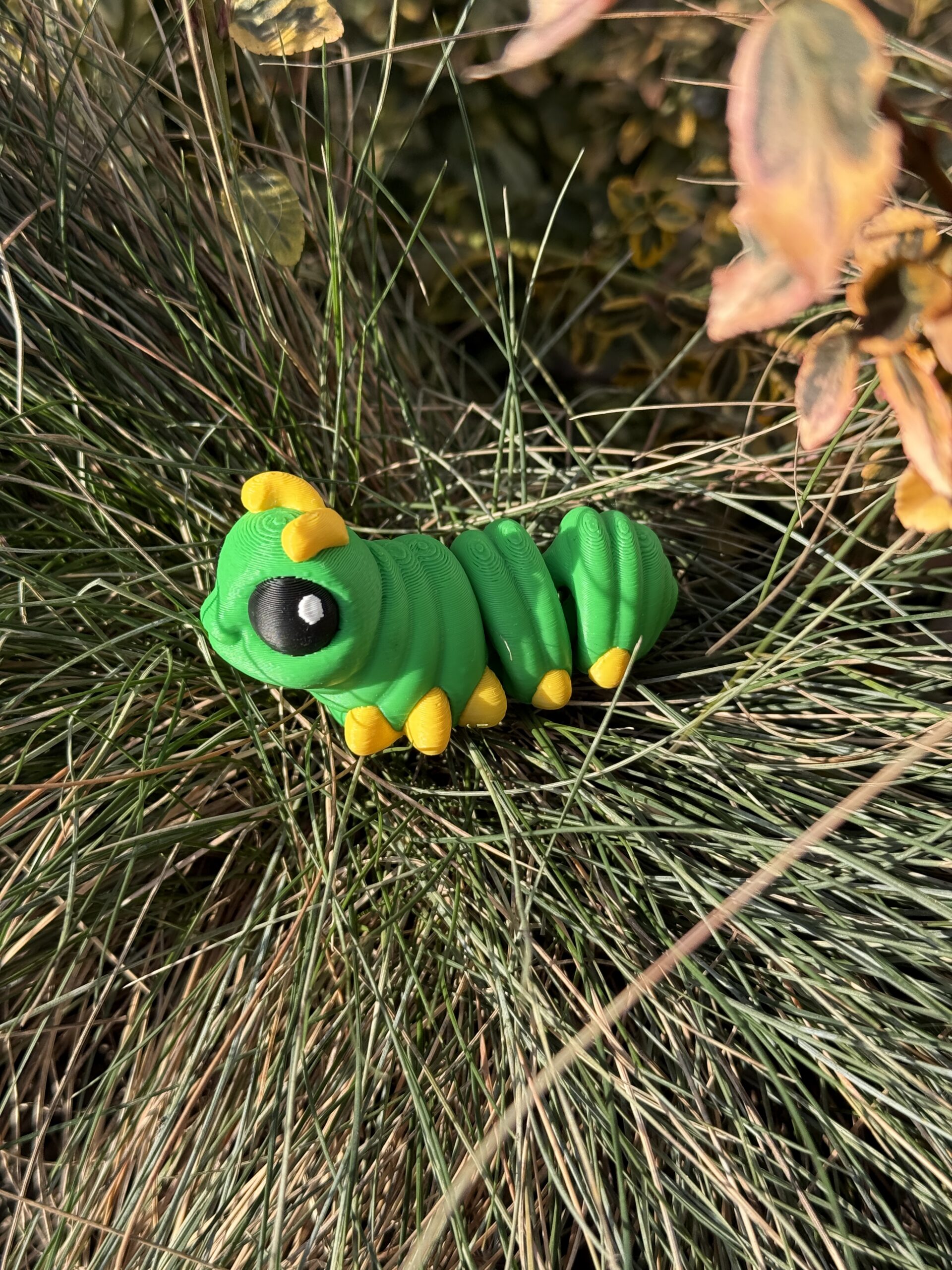 Gąsienica 3D – początek przemiany | mini figurka 3D z ruchomym tułowiem - obrazek 12