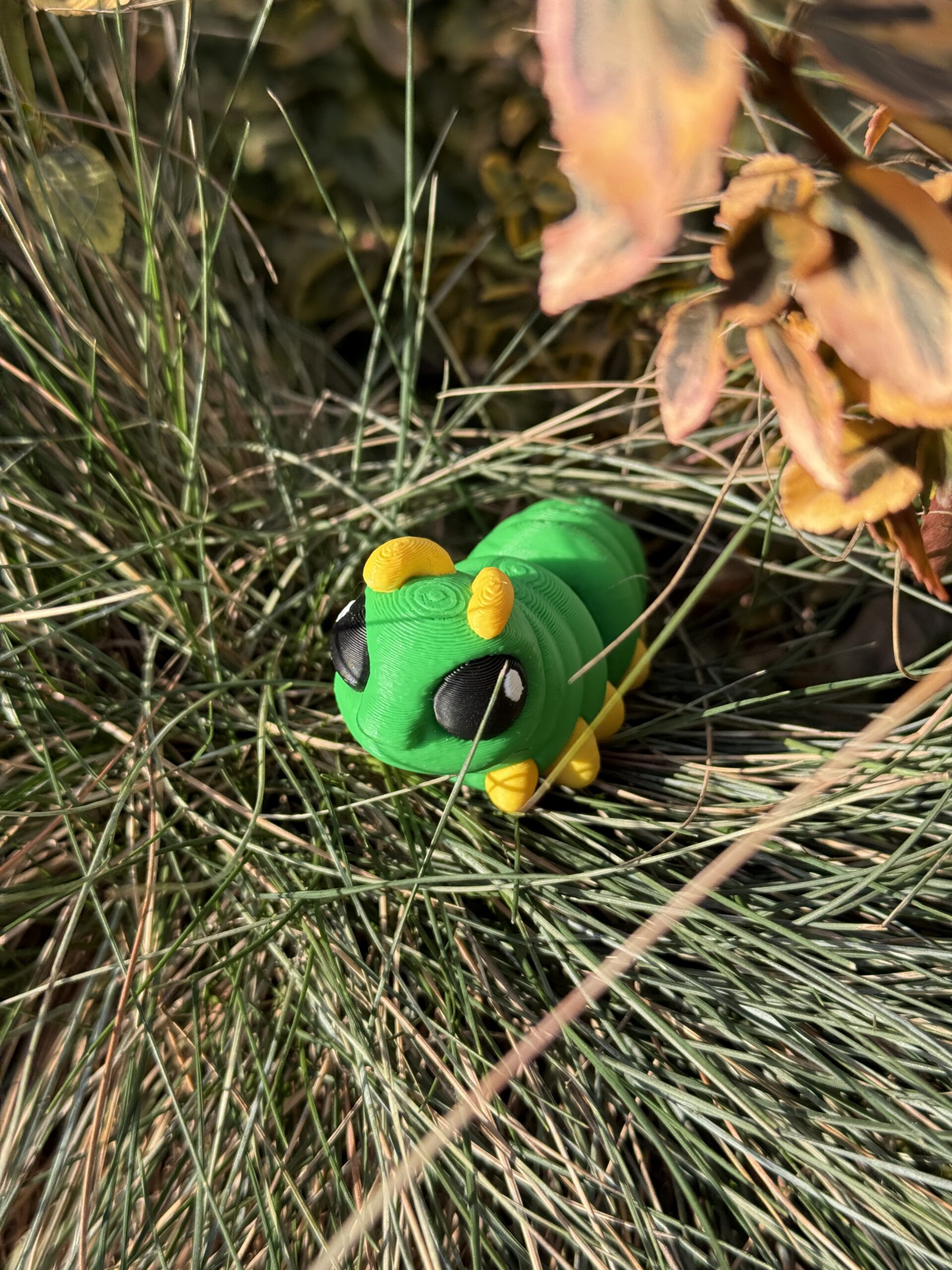 Gąsienica 3D – początek przemiany | mini figurka 3D z ruchomym tułowiem - obrazek 13