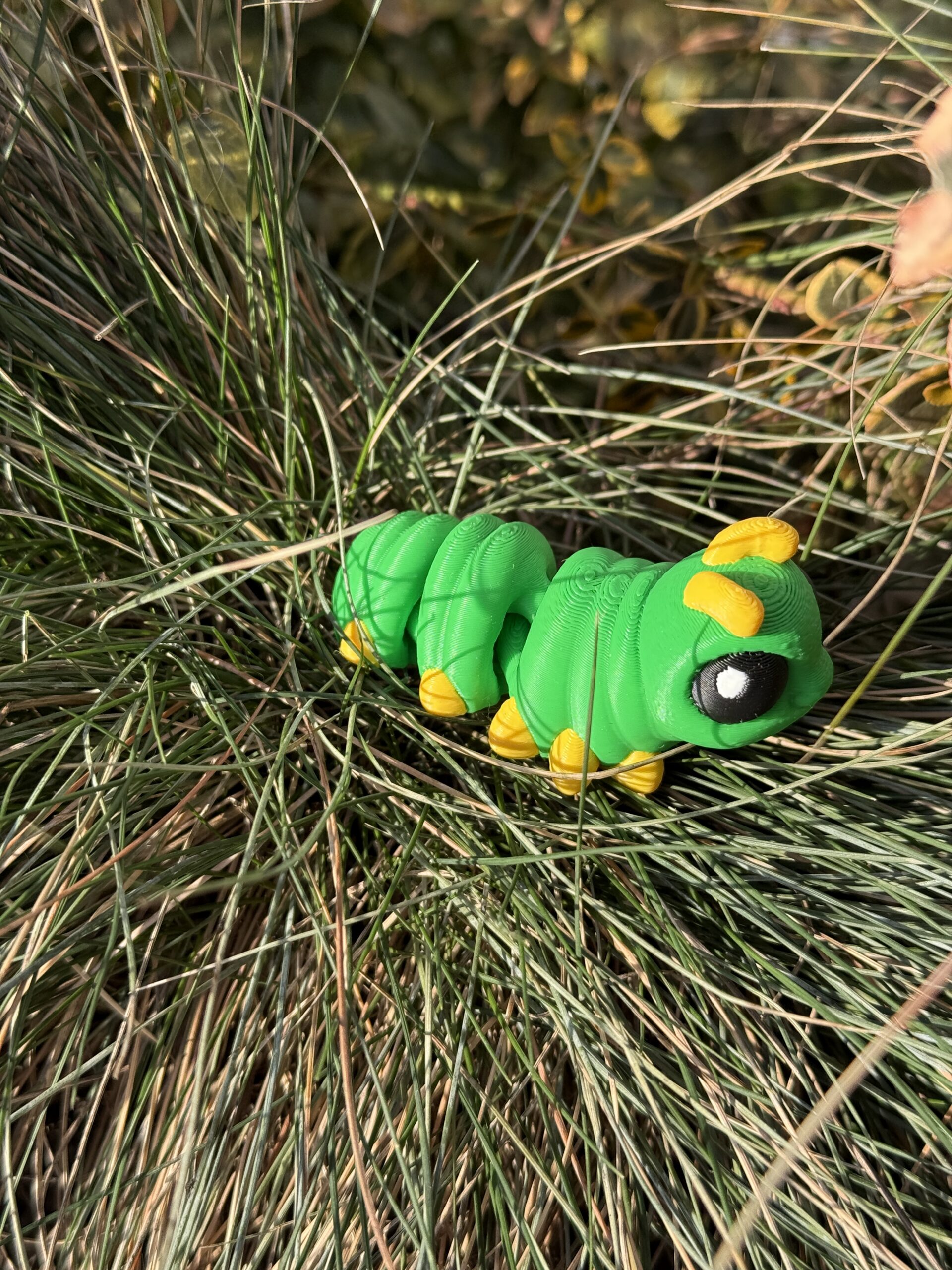 Gąsienica 3D – początek przemiany | mini figurka 3D z ruchomym tułowiem - obrazek 14