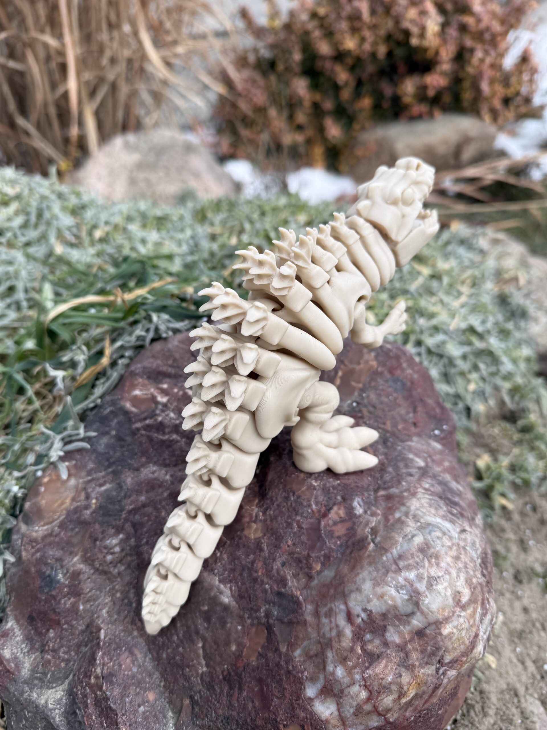 Godzilla 3D – szkielet legendarnego tytana, ruchoma figurka 3D z otwieraną paszczą - obrazek 5