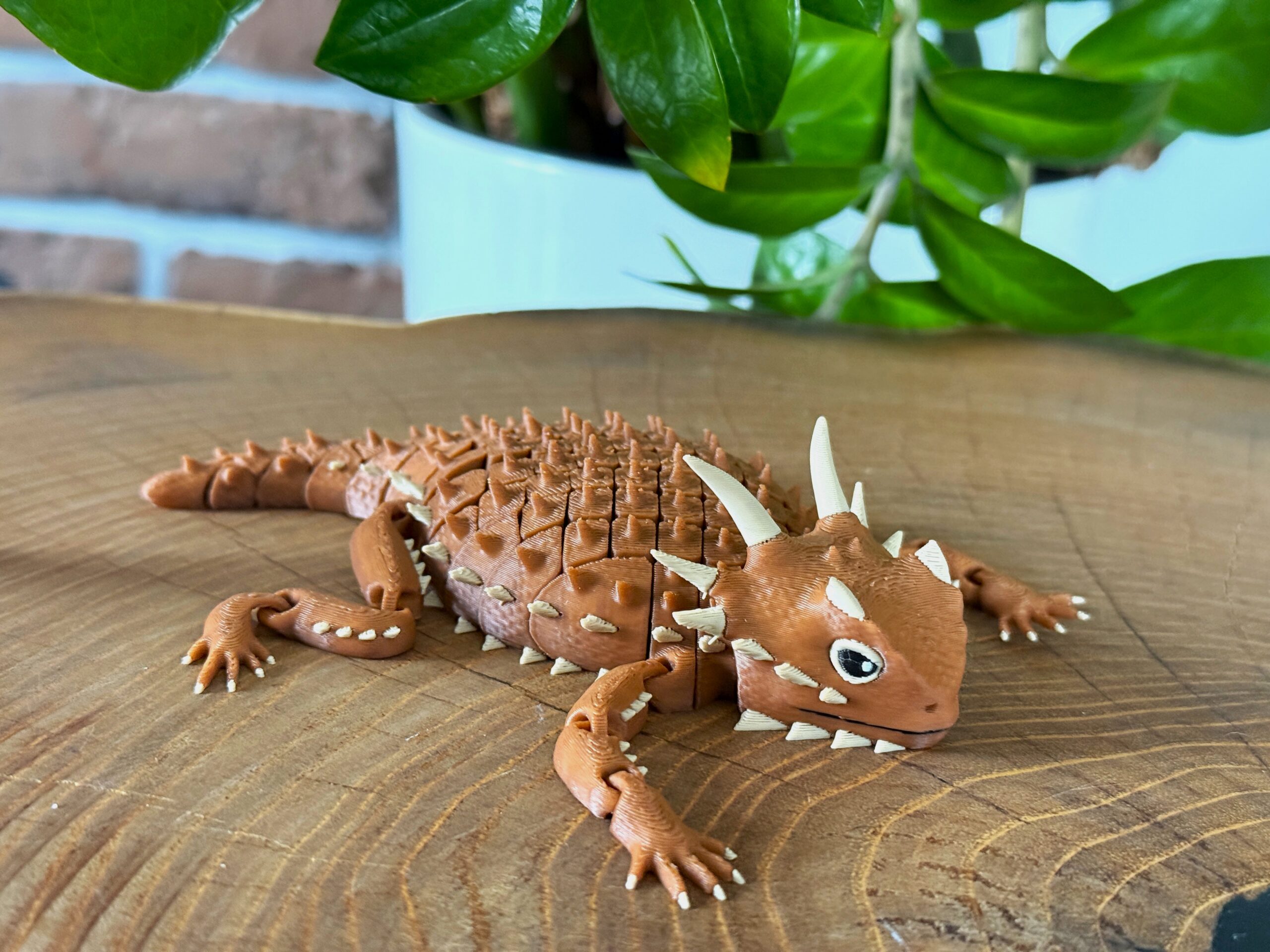 Jaszczurka Rogata 3D – przegubowa figurka, segmentowa, w pełni ruchoma, realistyczny gad - obrazek 2