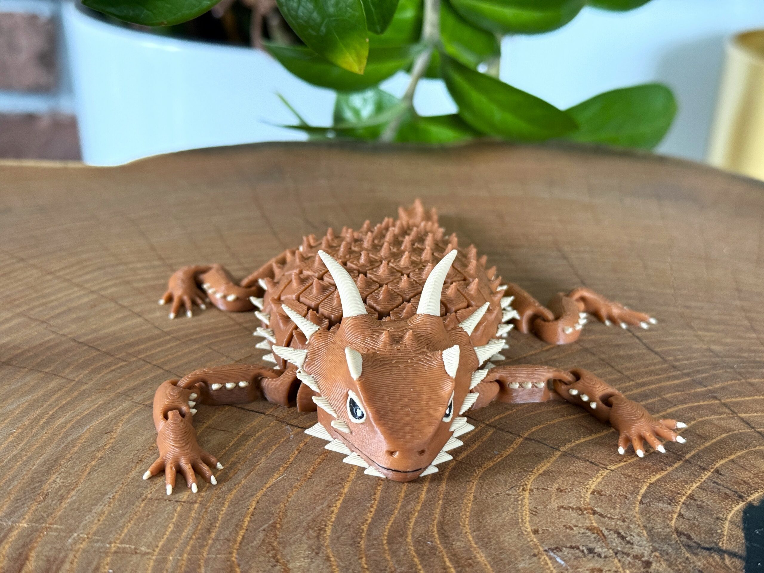 Jaszczurka Rogata 3D – przegubowa figurka, segmentowa, w pełni ruchoma, realistyczny gad - obrazek 3