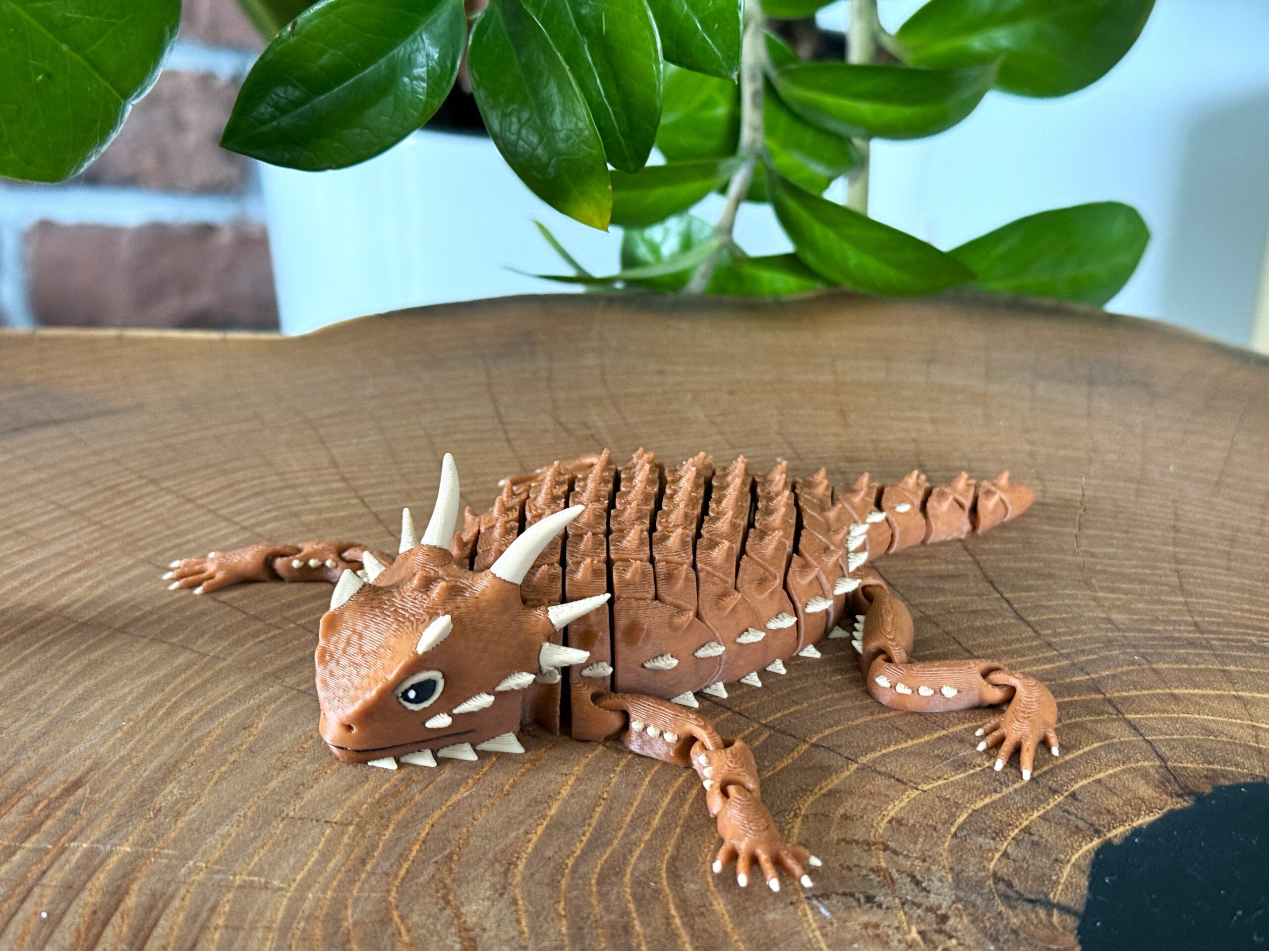 Jaszczurka Rogata 3D – przegubowa figurka, segmentowa, w pełni ruchoma, realistyczny gad - obrazek 4