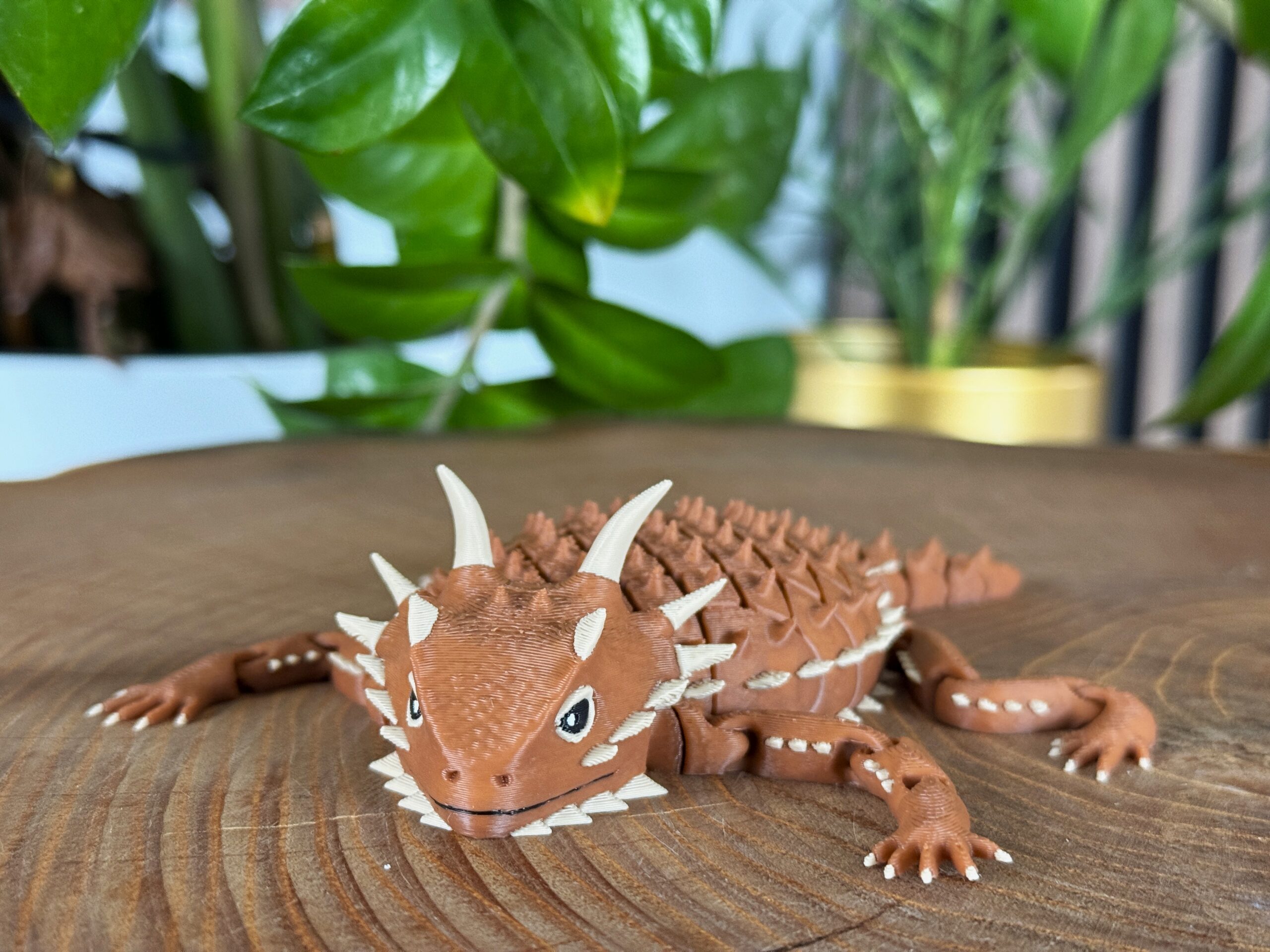 Jaszczurka Rogata 3D – przegubowa figurka, segmentowa, w pełni ruchoma, realistyczny gad - obrazek 5