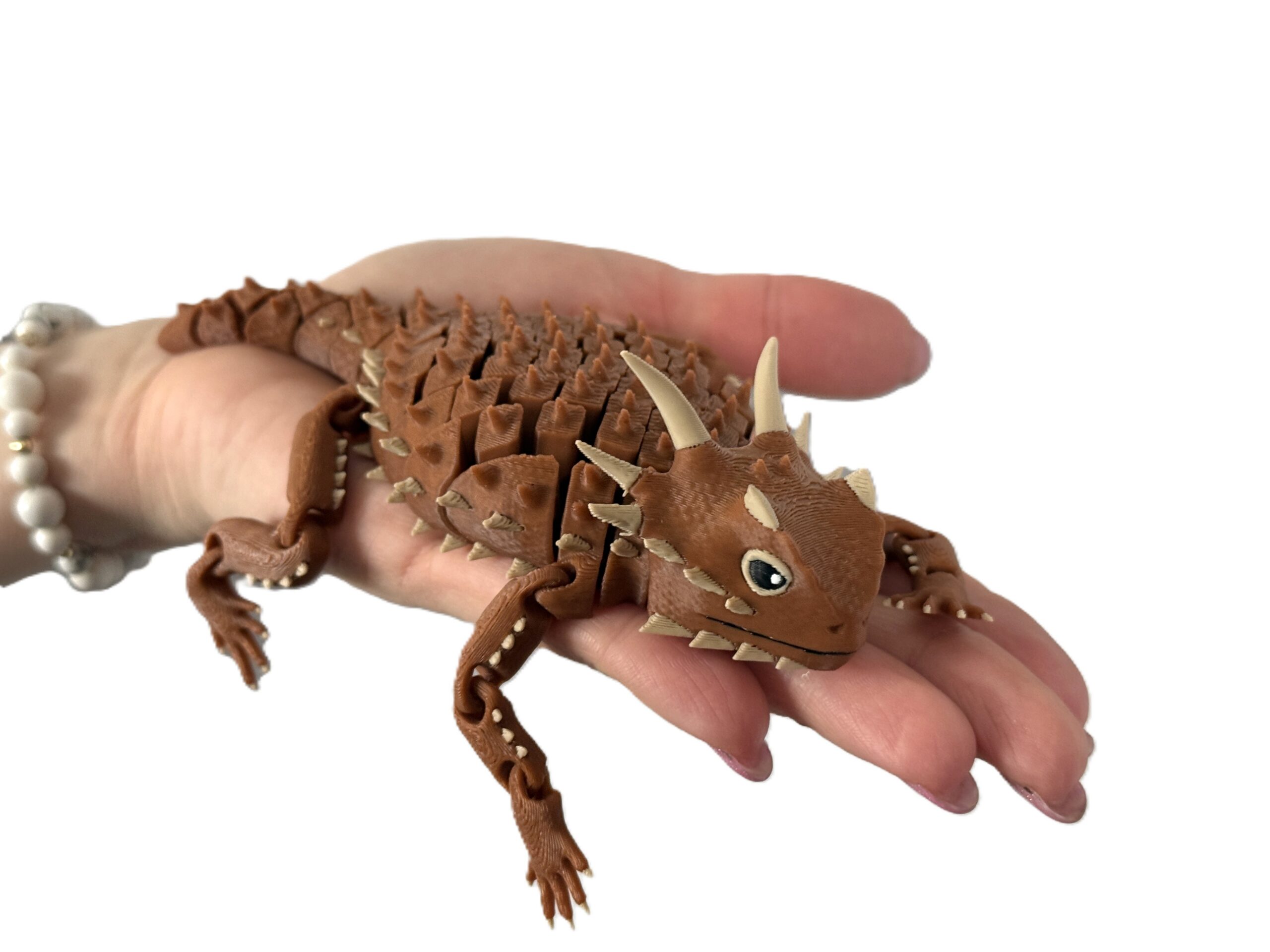 Jaszczurka Rogata 3D – przegubowa figurka, segmentowa, w pełni ruchoma, realistyczny gad - obrazek 6