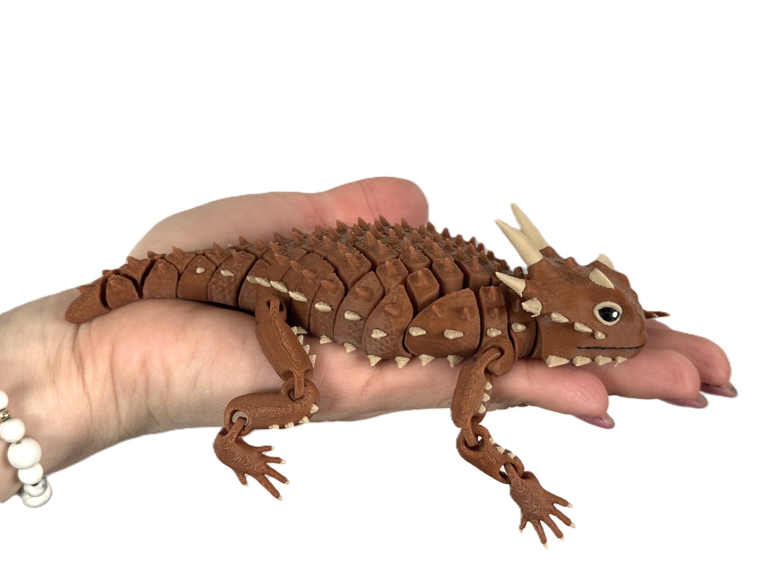 Jaszczurka Rogata 3D – przegubowa figurka, segmentowa, w pełni ruchoma, realistyczny gad