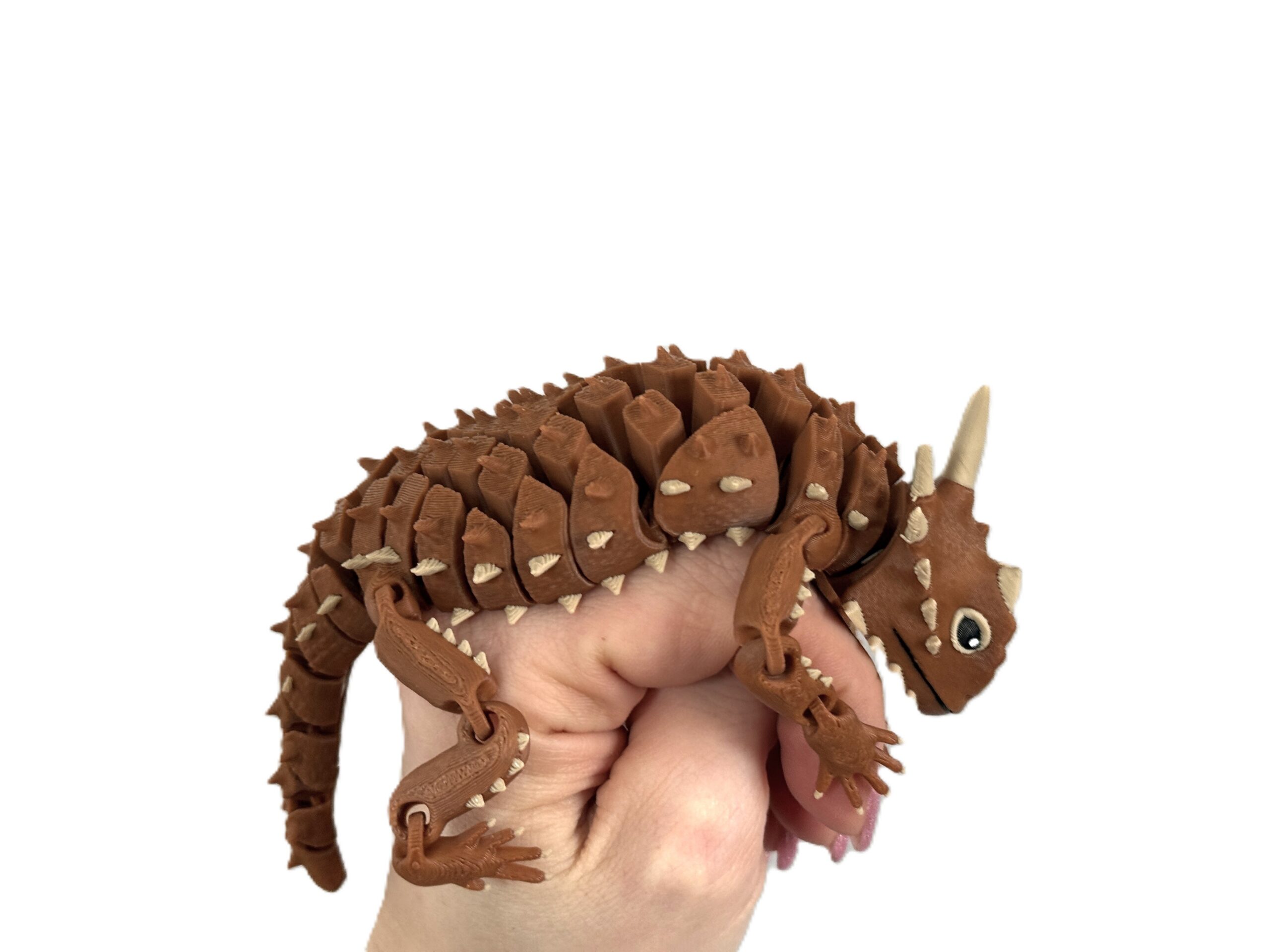 Jaszczurka Rogata 3D – przegubowa figurka, segmentowa, w pełni ruchoma, realistyczny gad - obrazek 7