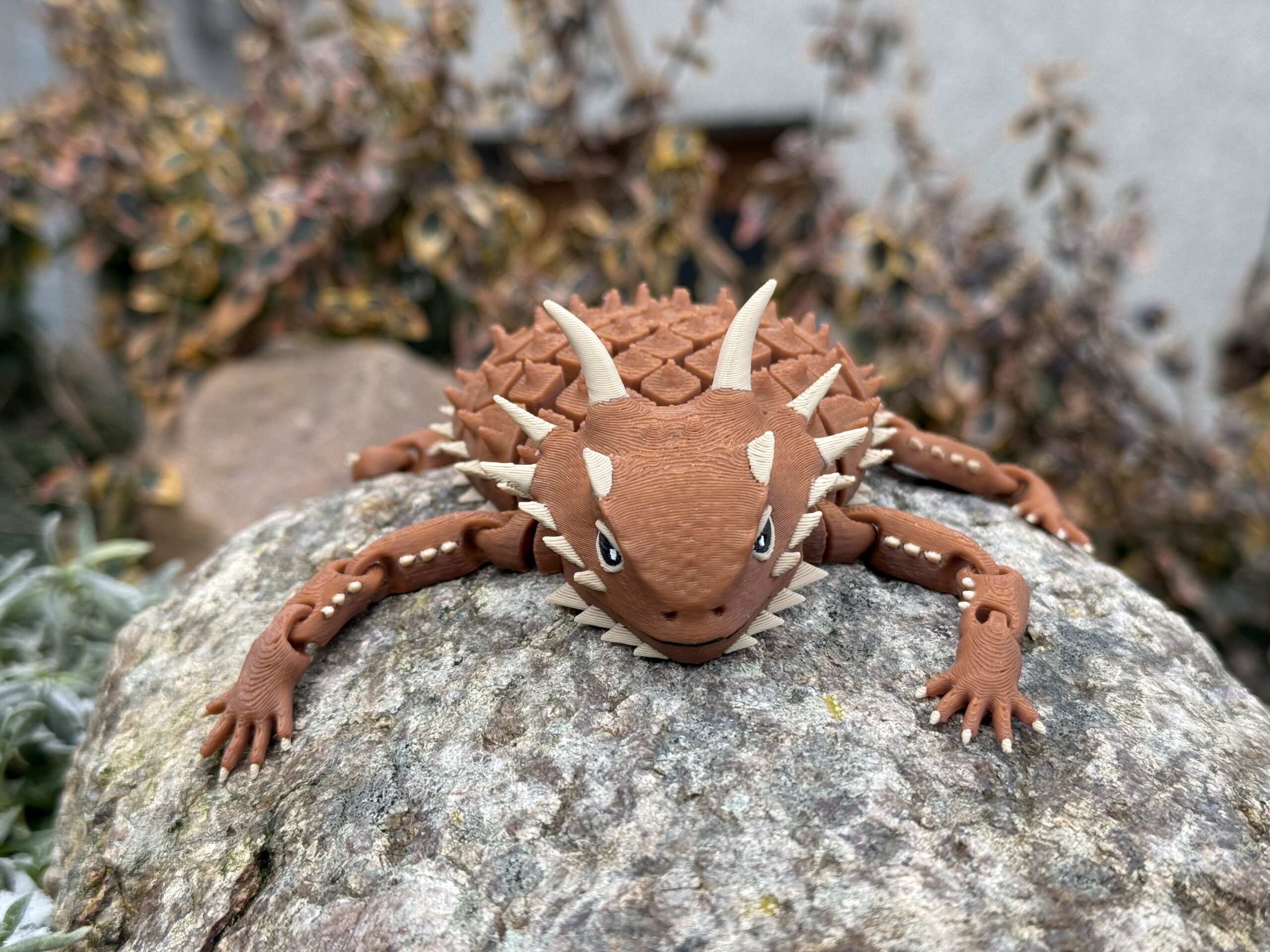 Jaszczurka Rogata 3D – przegubowa figurka, segmentowa, w pełni ruchoma, realistyczny gad - obrazek 14