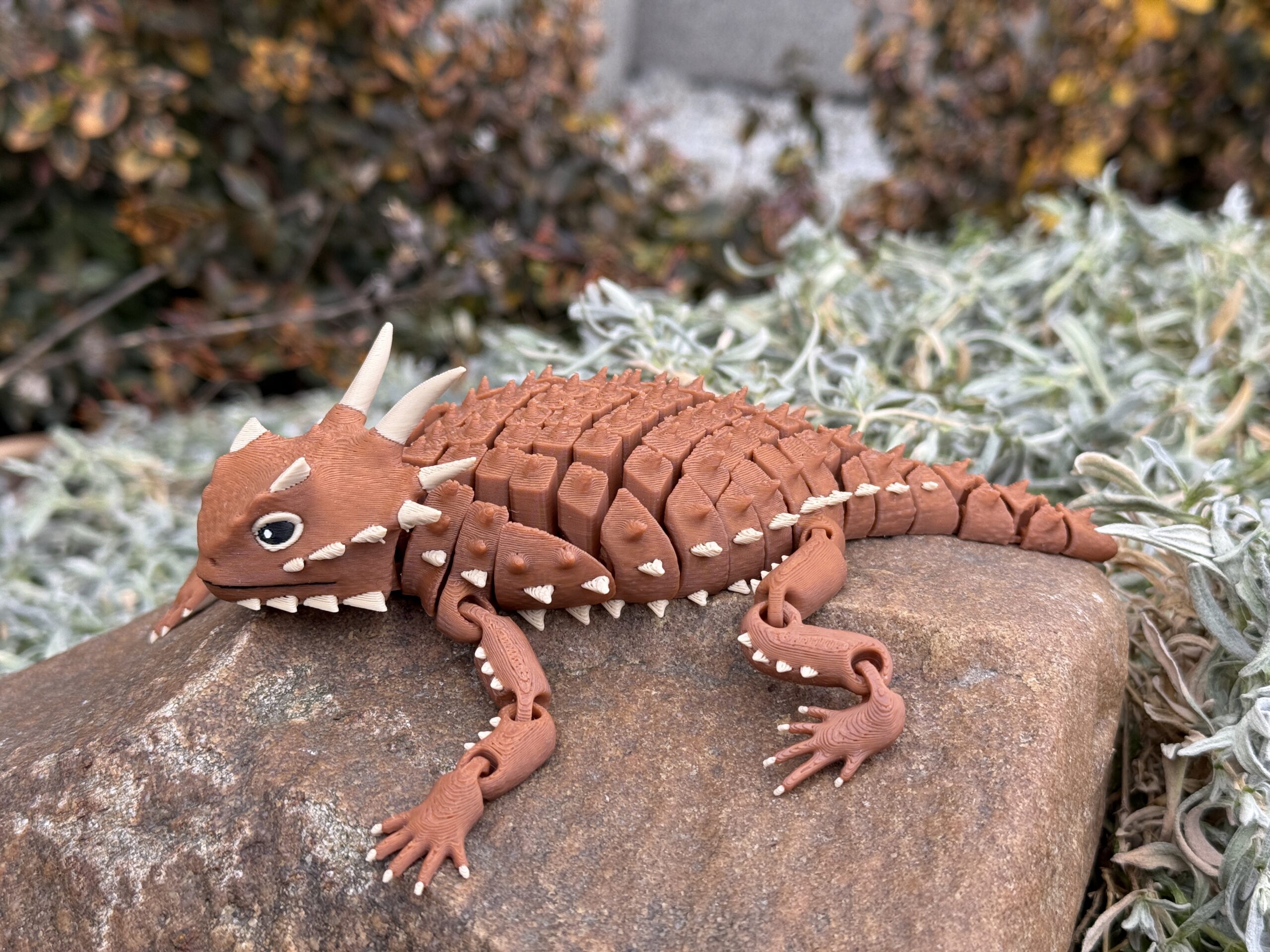 Jaszczurka Rogata 3D – przegubowa figurka, segmentowa, w pełni ruchoma, realistyczny gad - obrazek 16