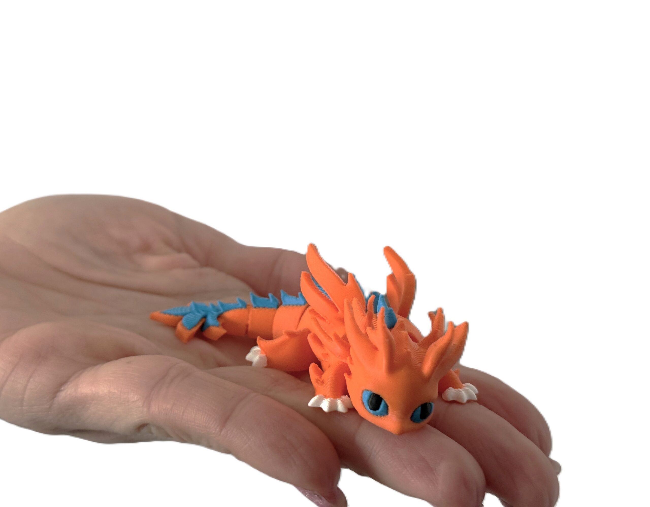 Blaze Ognisty Smok 3D – przegubowa figurka, ognisty smok z magnesem - obrazek 2