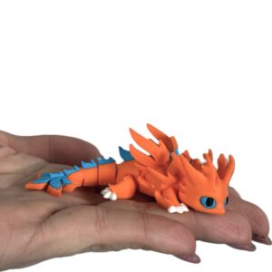 Blaze Ognisty Smok 3D – przegubowa figurka, ognisty smok z magnesem