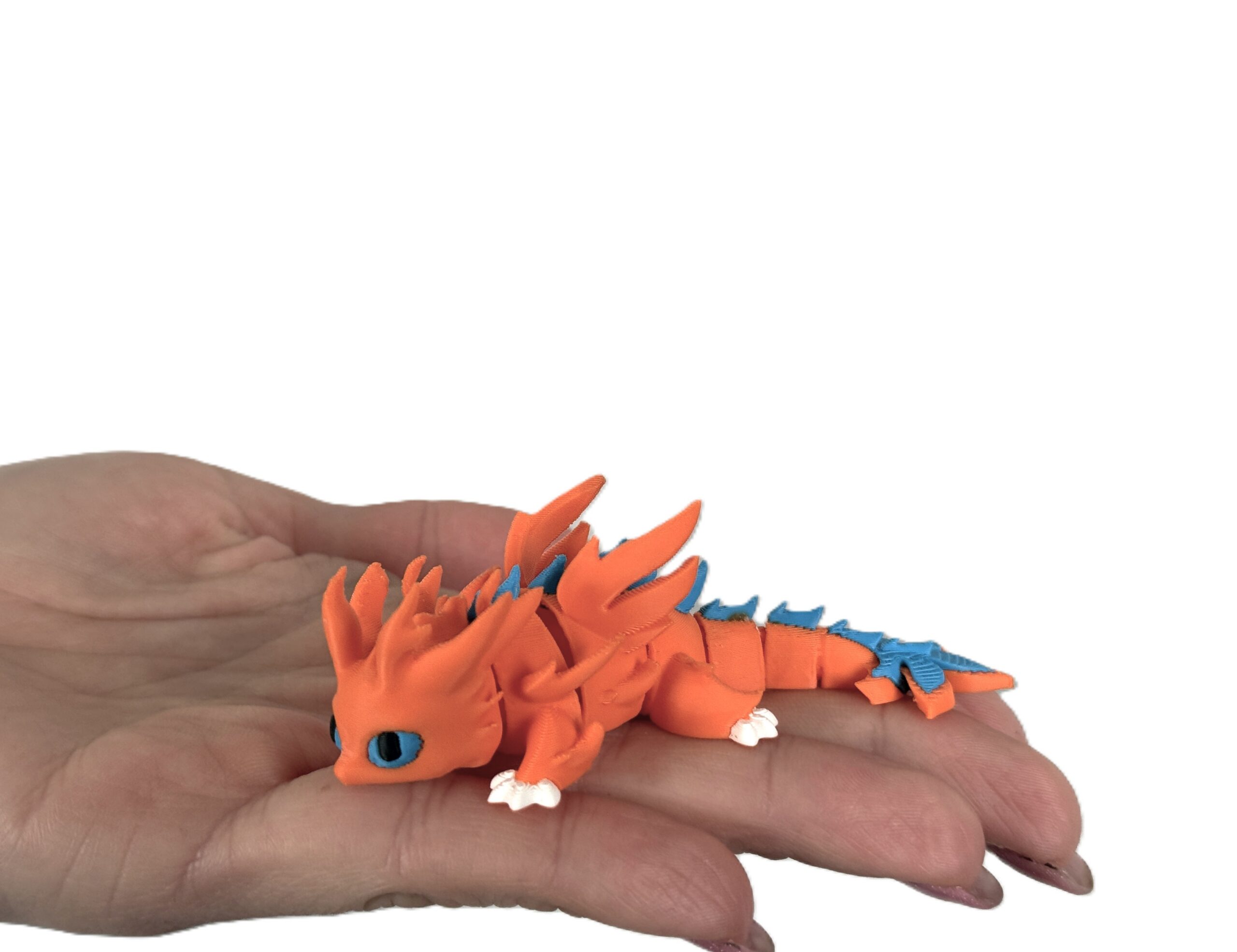 Blaze Ognisty Smok 3D – przegubowa figurka, ognisty smok z magnesem - obrazek 3