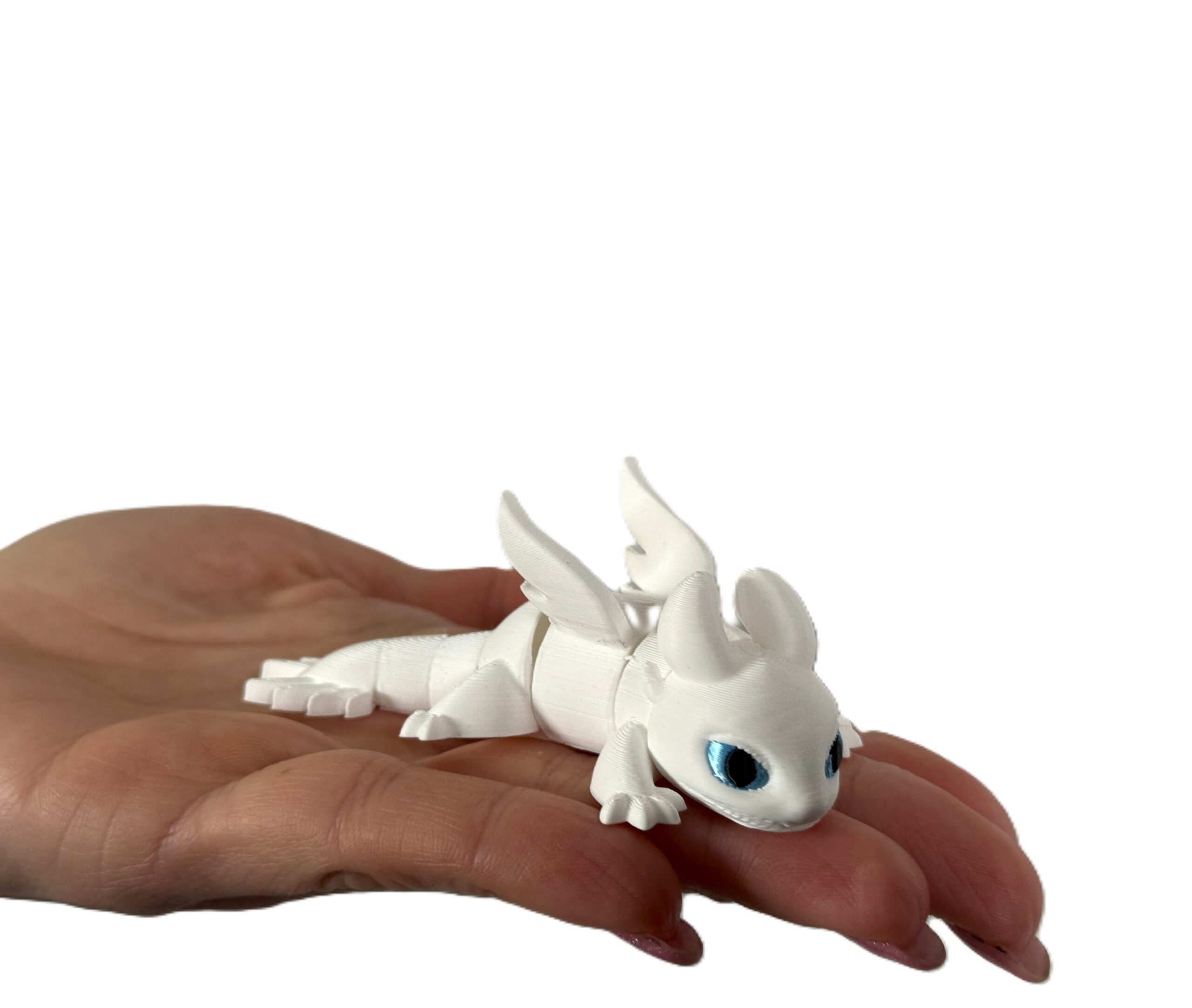 Biała Furia 3D – przegubowa figurka inspirowana „Jak wytresować smoka” - obrazek 4