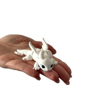 Biała Furia 3D – przegubowa figurka inspirowana „Jak wytresować smoka”