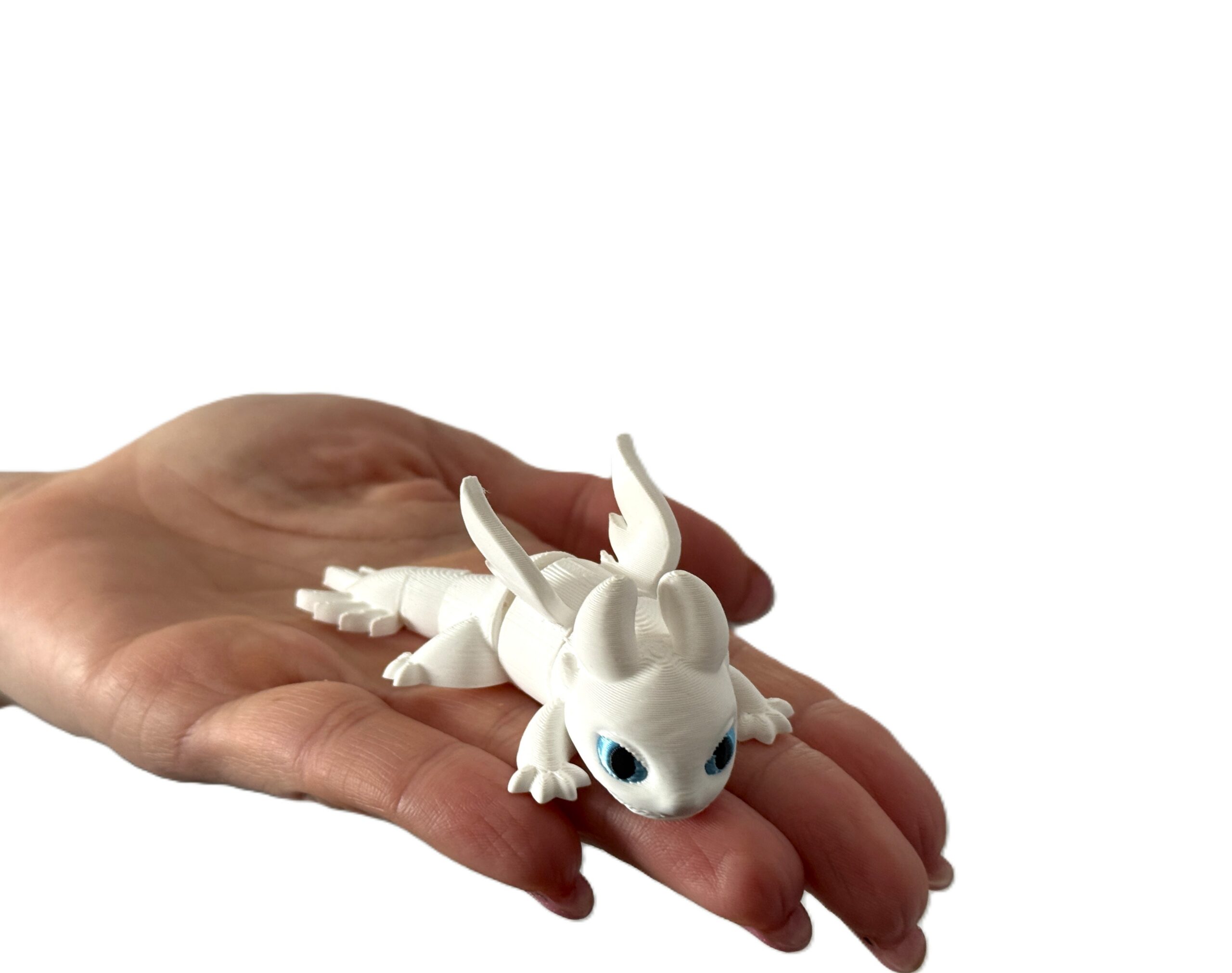 Biała Furia 3D – przegubowa figurka inspirowana „Jak wytresować smoka”