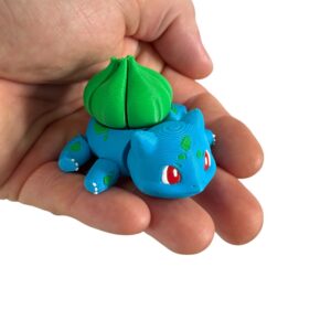 Bulbasaur 3D – uroczy Pokémon | ruchoma figurka | symbol natury