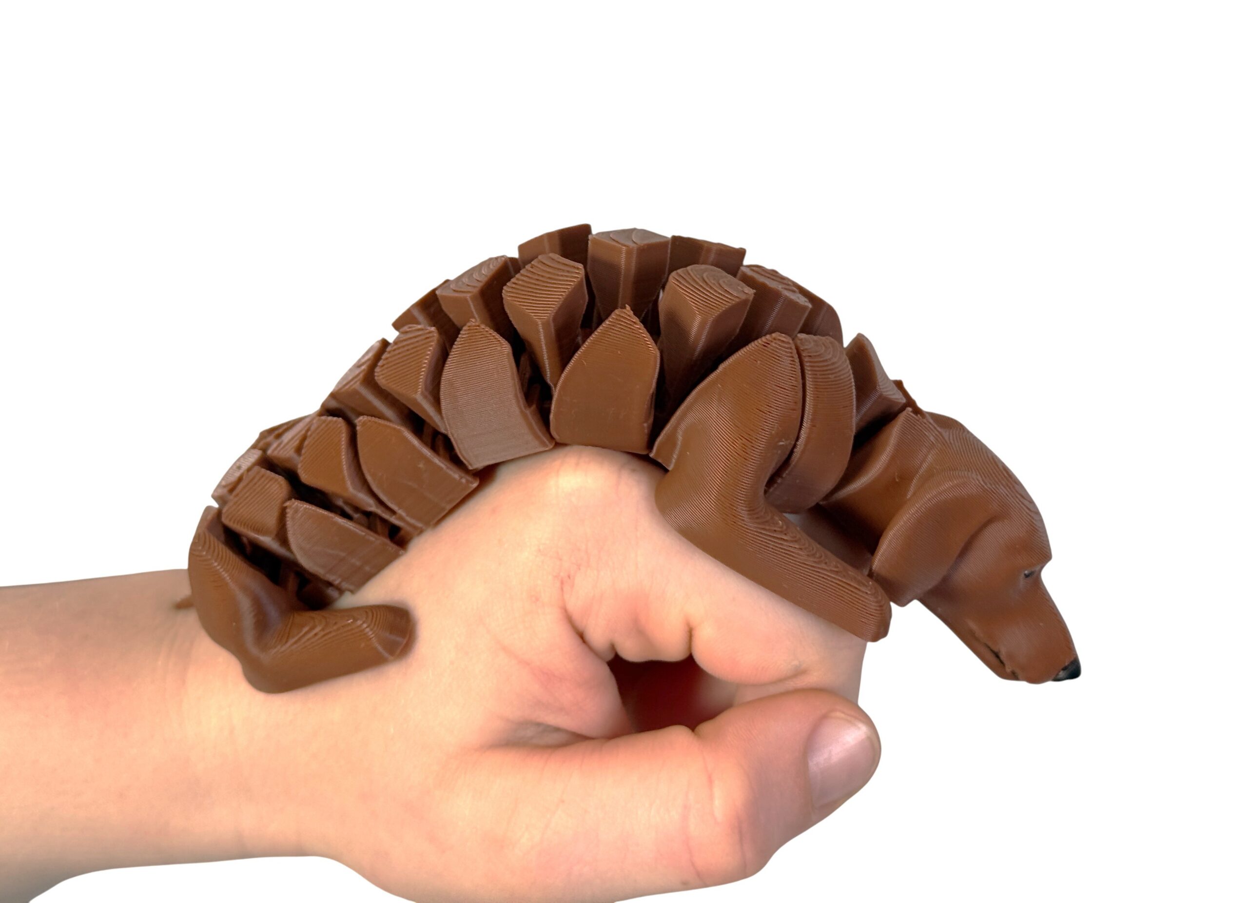 Jamnik 3D – Segmentowa figurka, piesek z charakterem, zabawka, prezent - obrazek 3