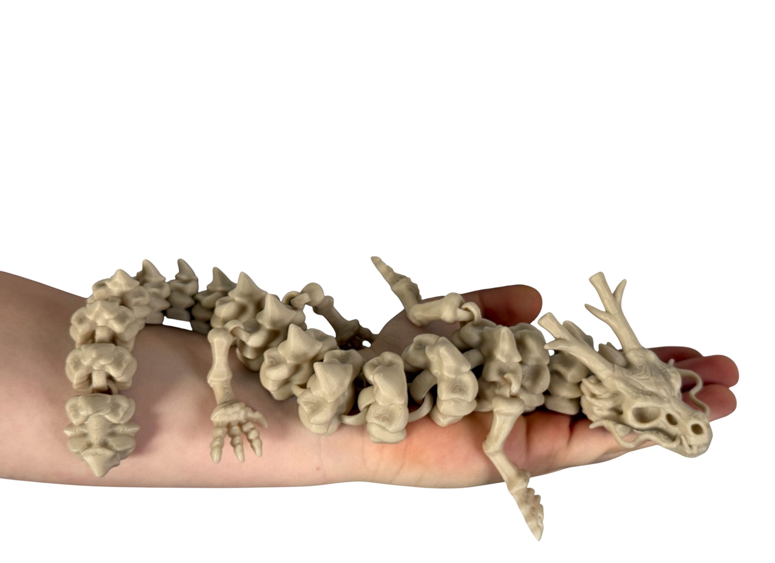 Smok chiński 3D – szkielet legendarnego strażnika, przegubowa figurka