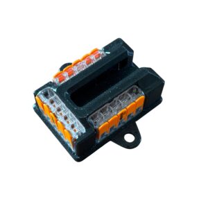 Blok rozdzielczy do kostek WAGO 221-415 – solidny uchwyt 3-sekcyjny