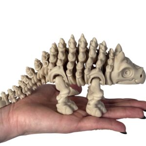 Ankylozaur 3D – szkielet pancernego dinozaura , ruchoma figurka, zabawka
