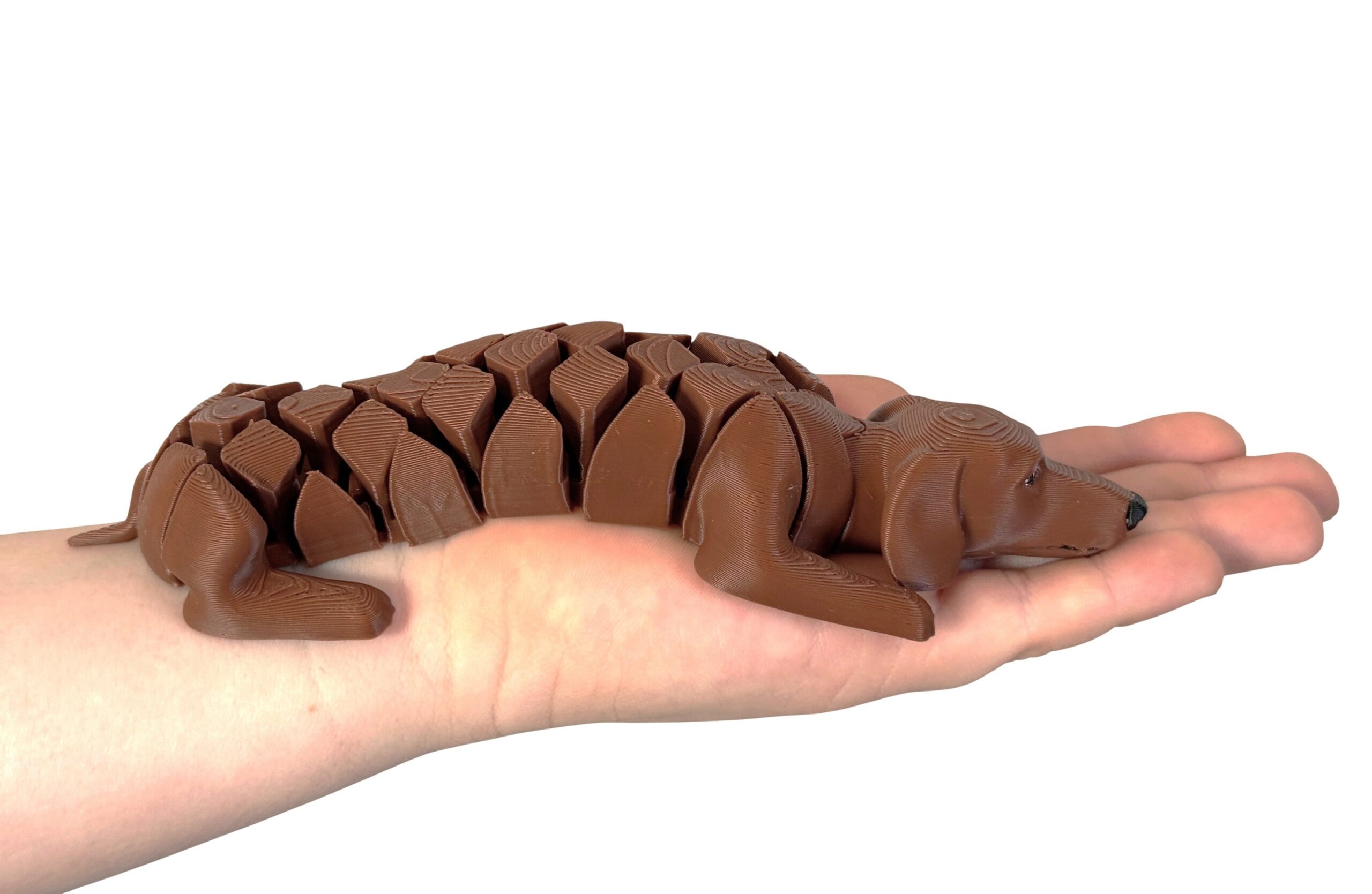 Jamnik 3D – Segmentowa figurka, piesek z charakterem, zabawka, prezent - obrazek 4