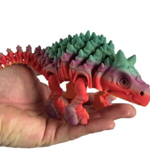 Ankylozaur 3D – szkielet pancernego dinozaura | ruchoma figurka, zabawka
